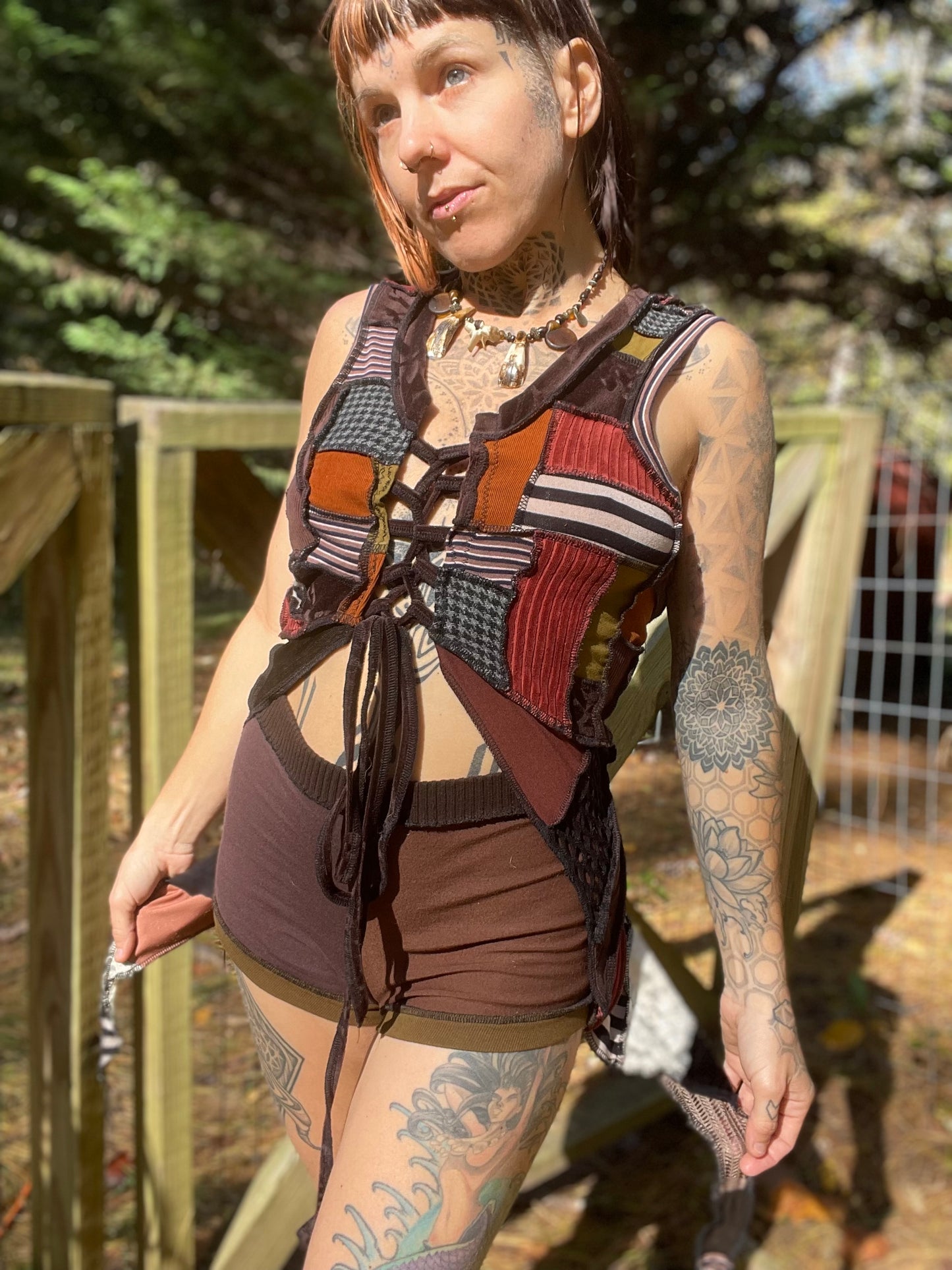 Burning Hearts Hooded Elf Vest ~