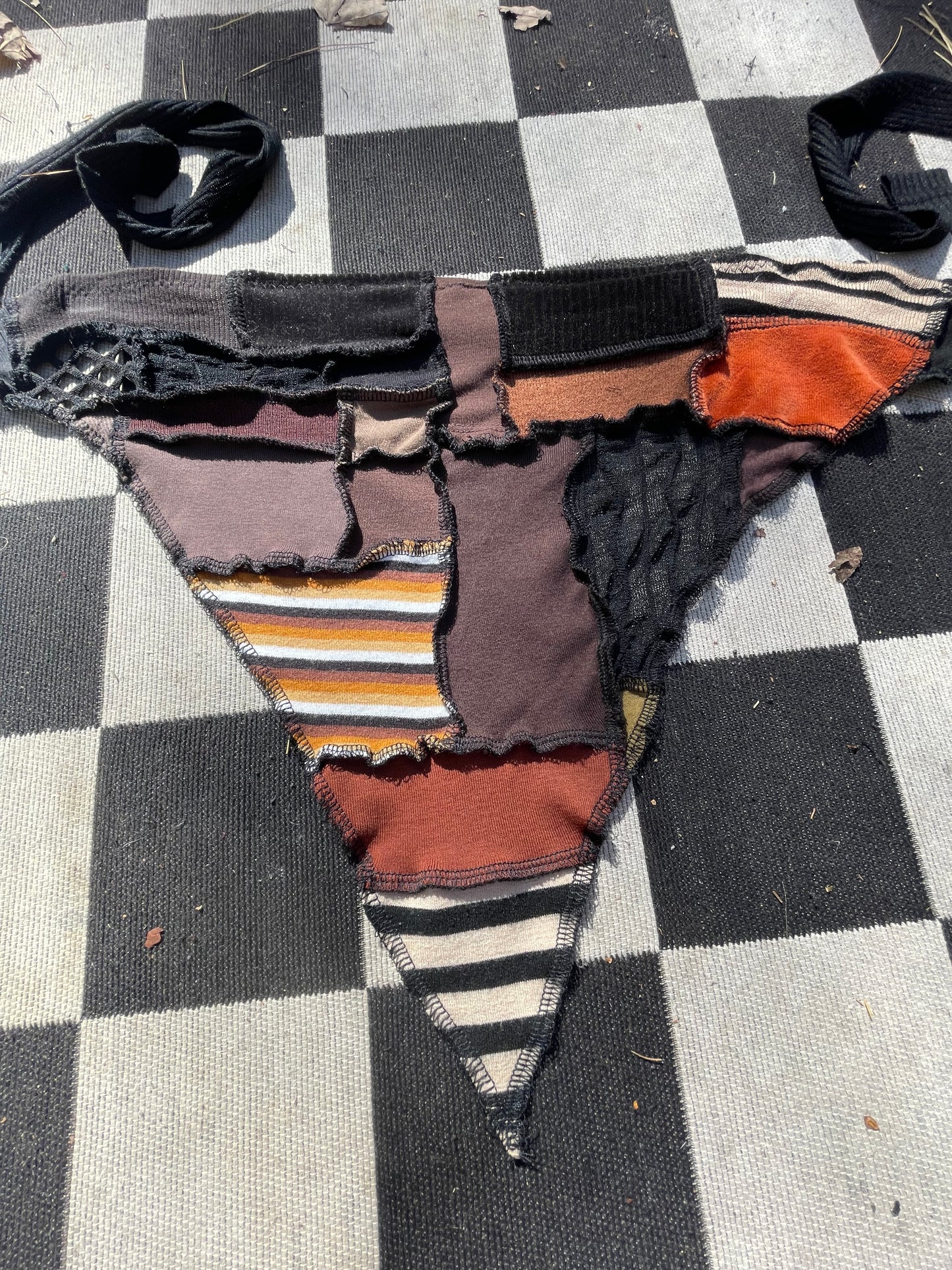 Retro Punk Patchwork Bandana