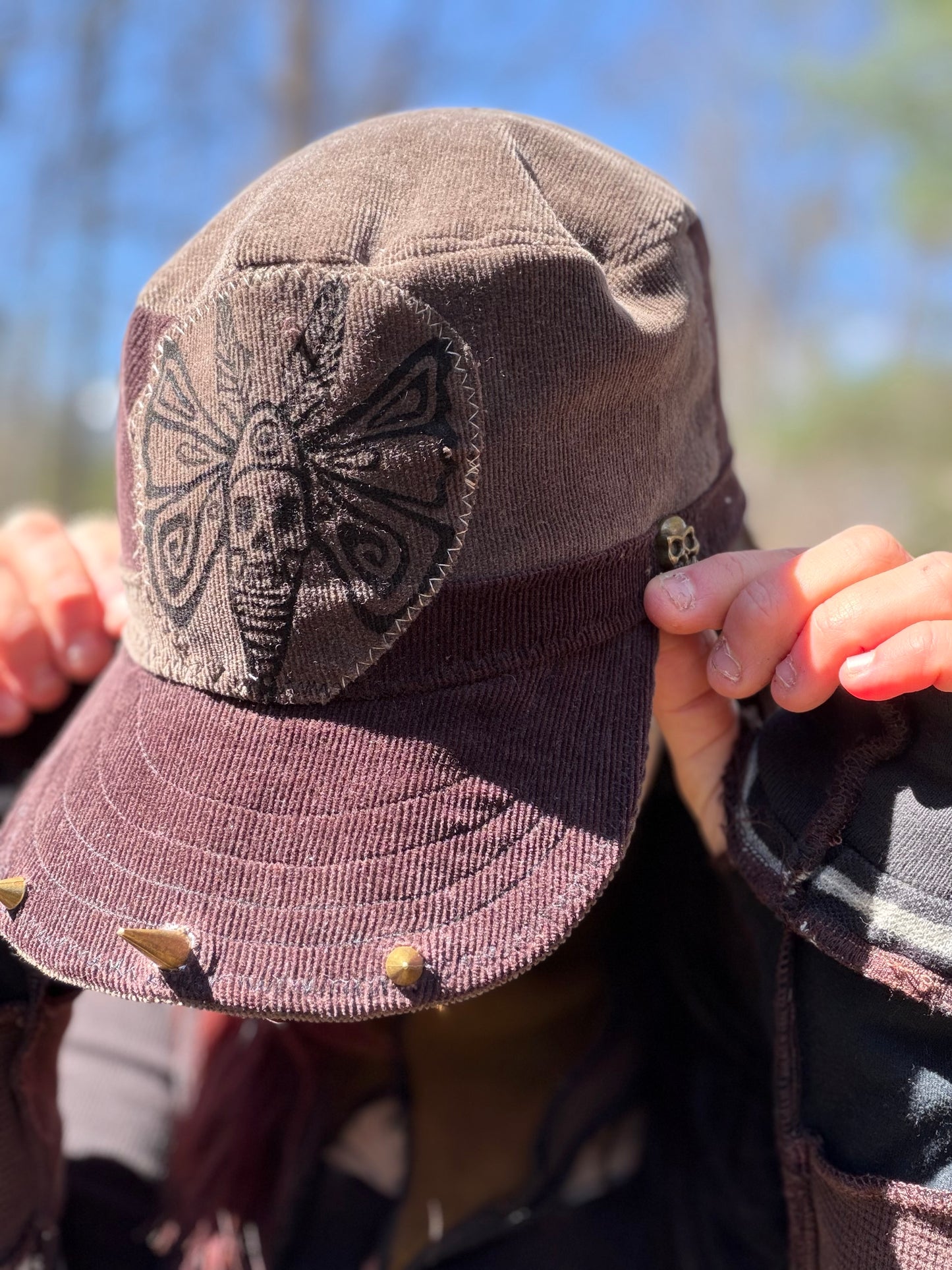Goth Moth Train Hat