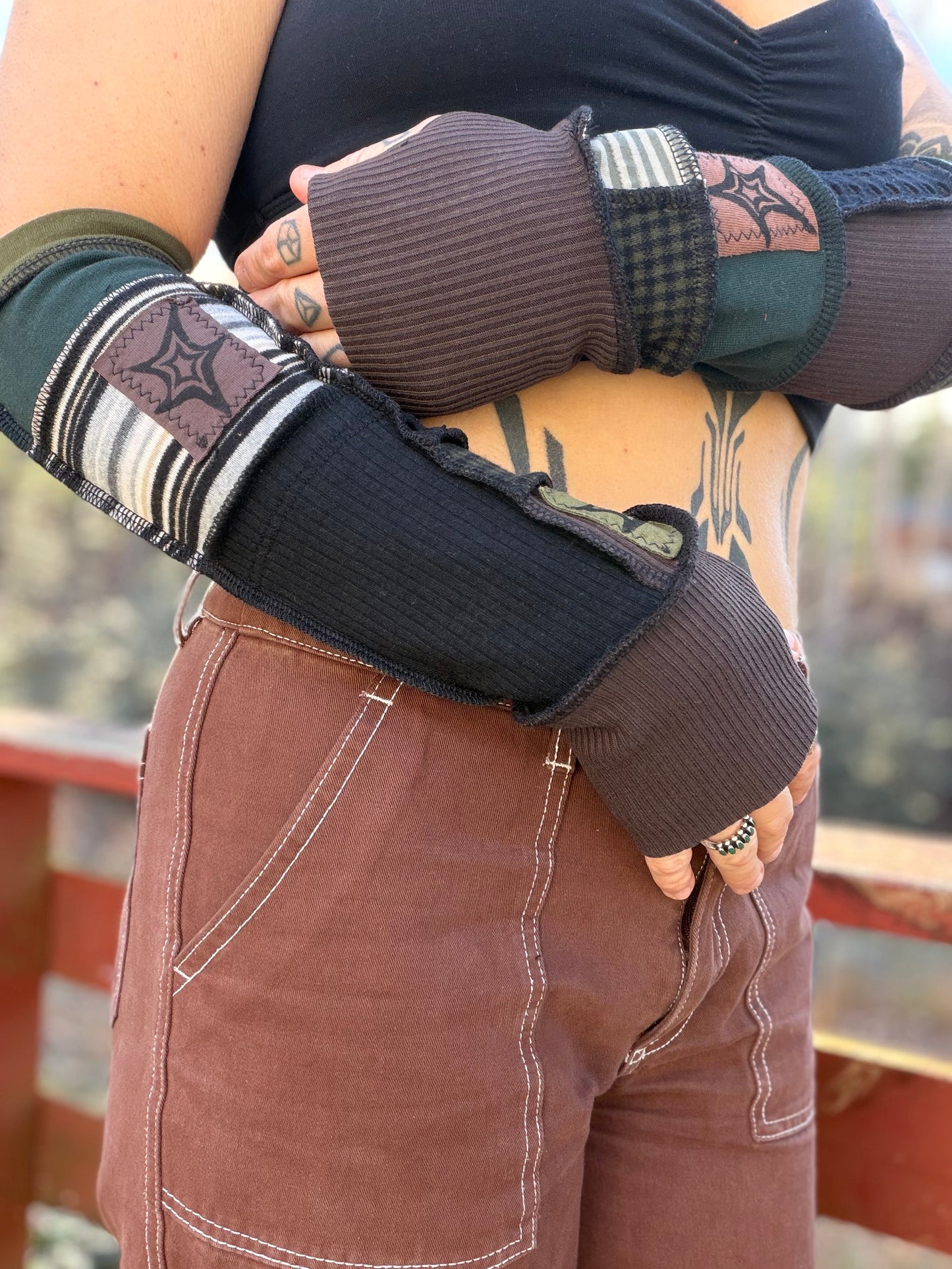 Starry Grunge Arm Warmers