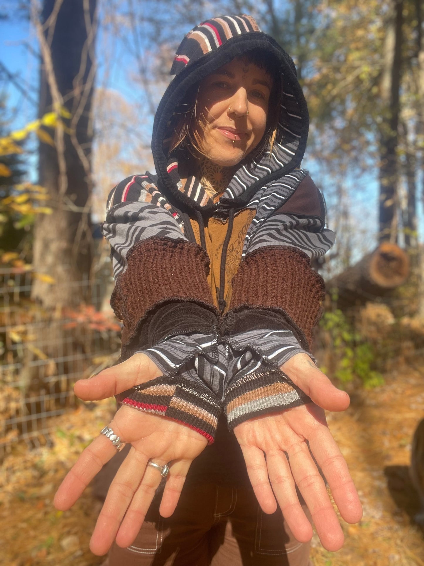 Creative Jester Crop Hoodie