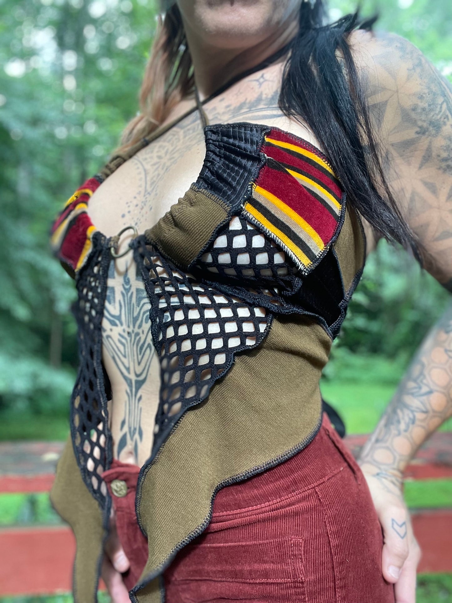 Funky Mesh Butterfly Top