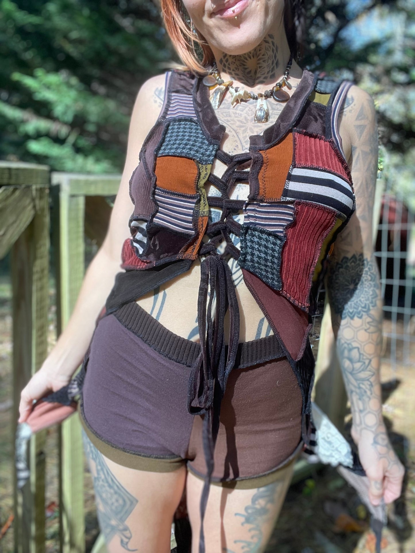 Burning Hearts Hooded Elf Vest ~