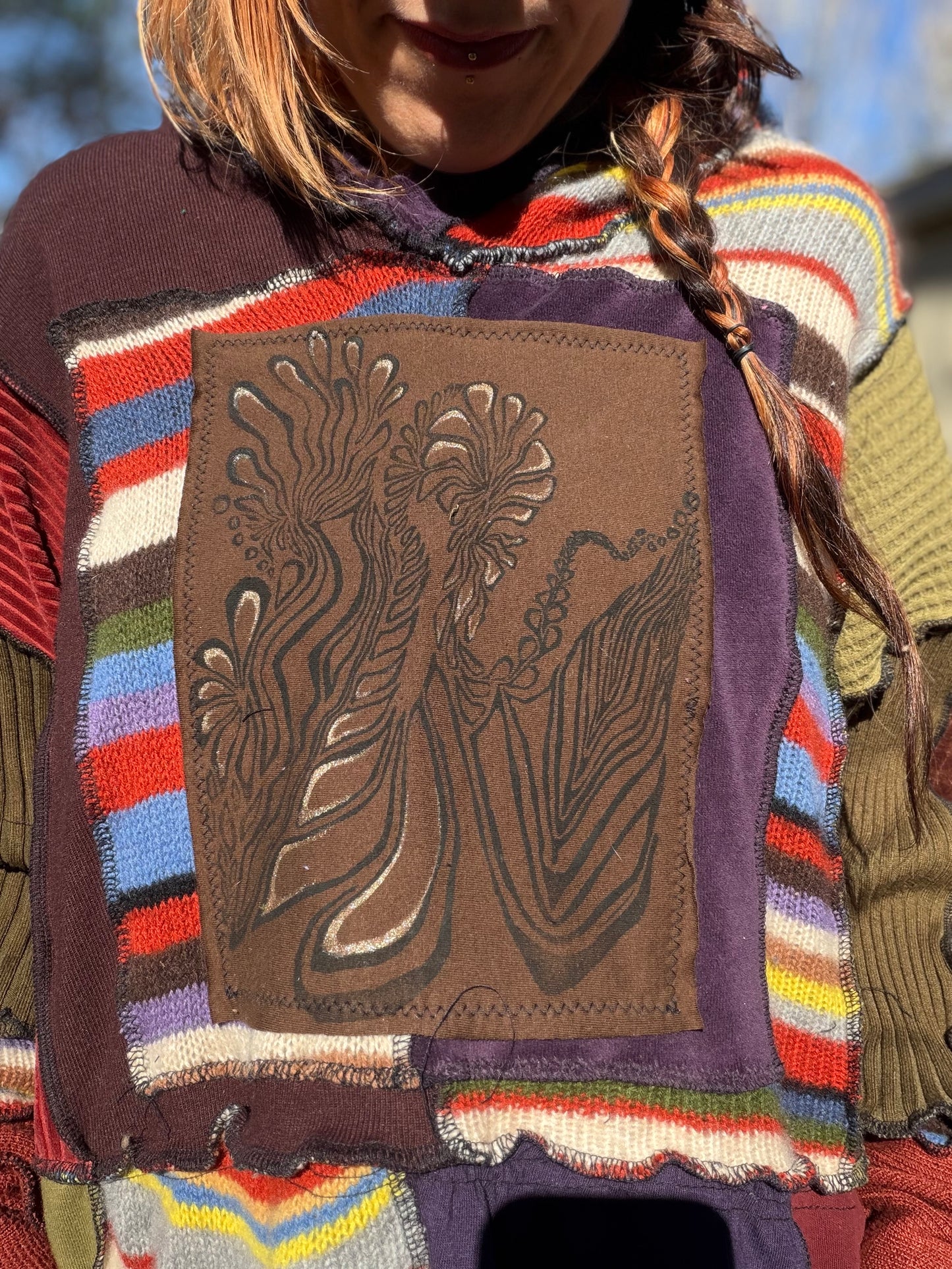 Rainbow Elf Crop Hoodie