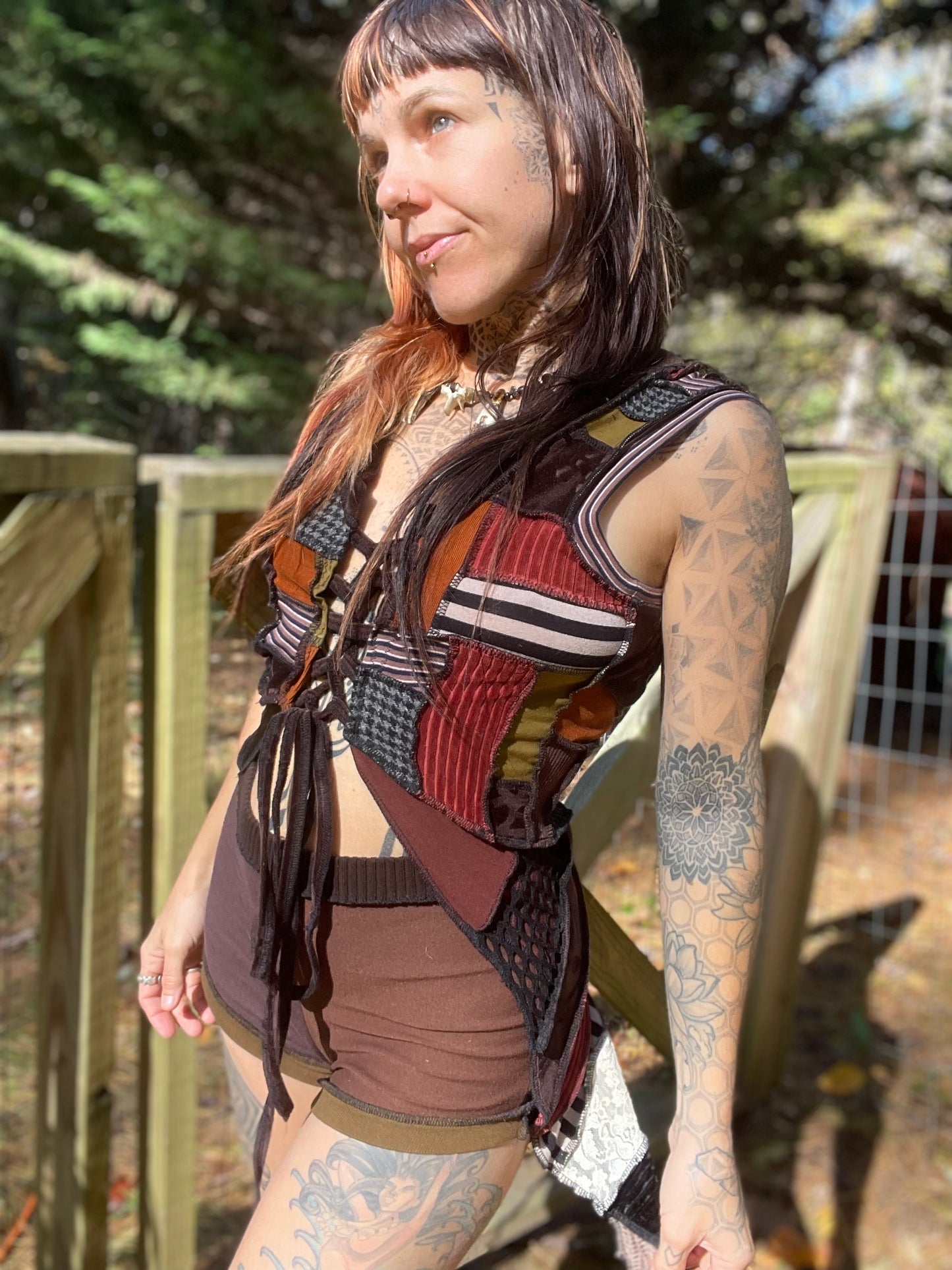 Burning Hearts Hooded Elf Vest ~
