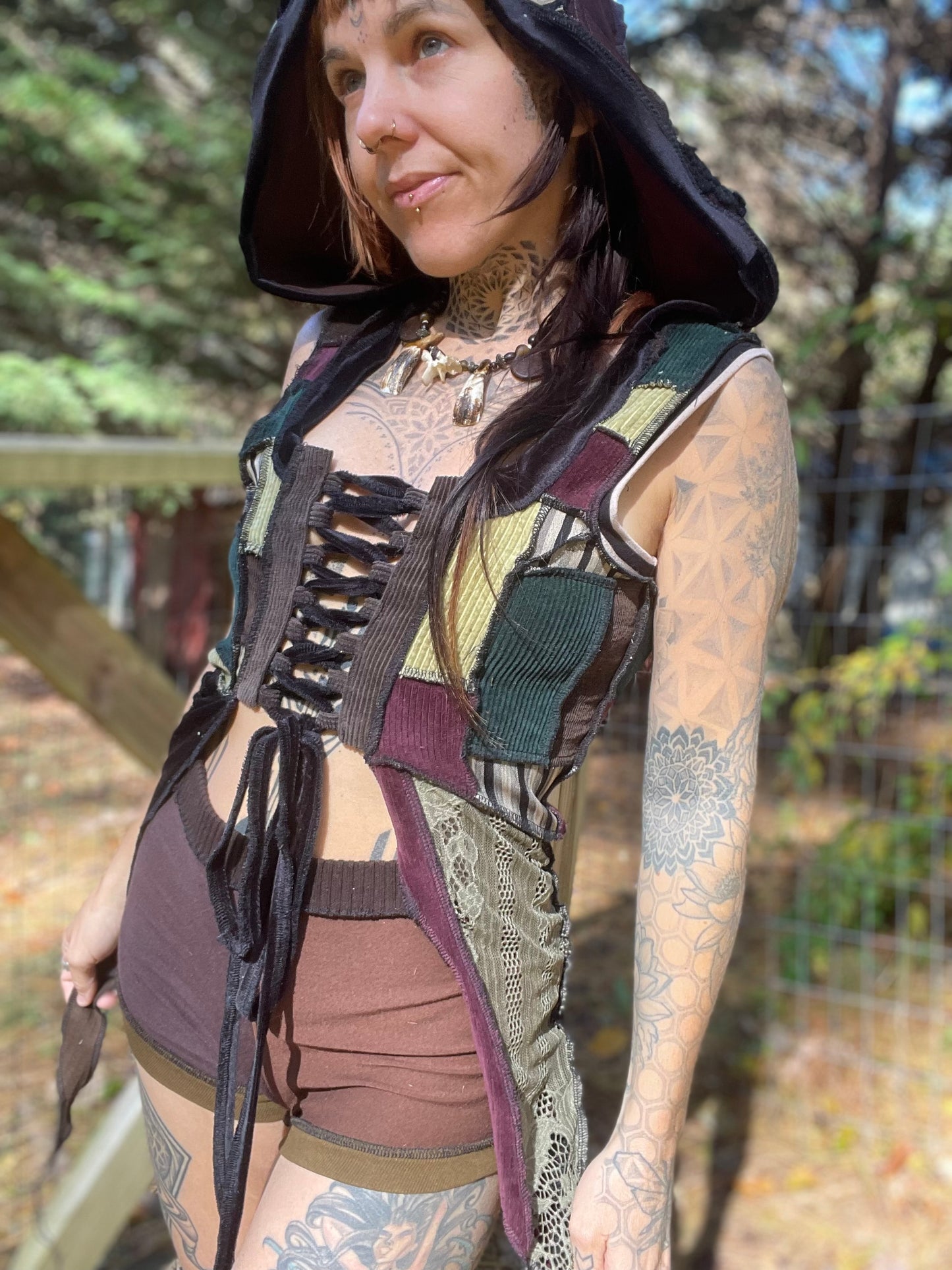 Inspiring Magick Hooded Elf Vest ~