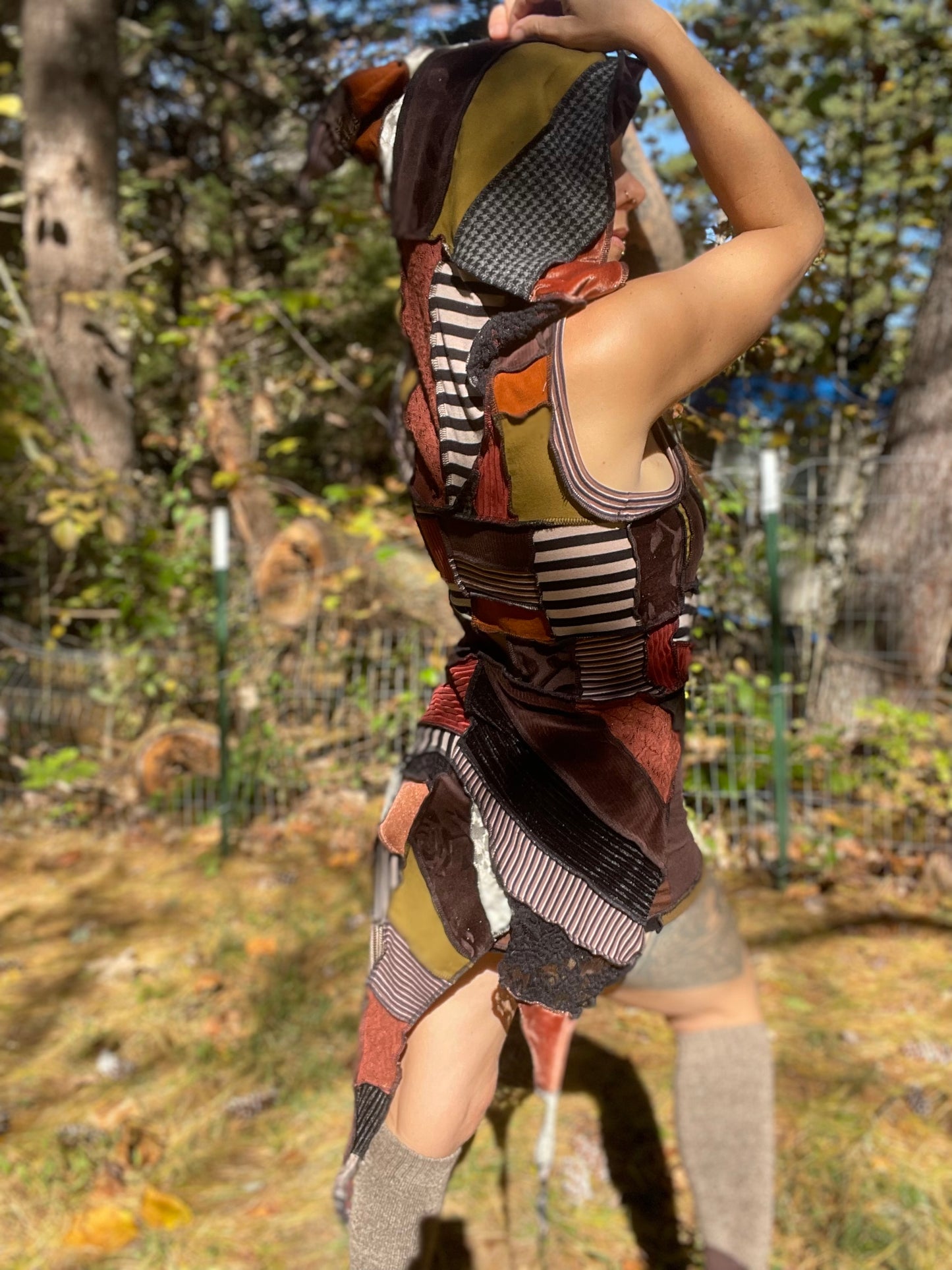 Burning Hearts Hooded Elf Vest ~