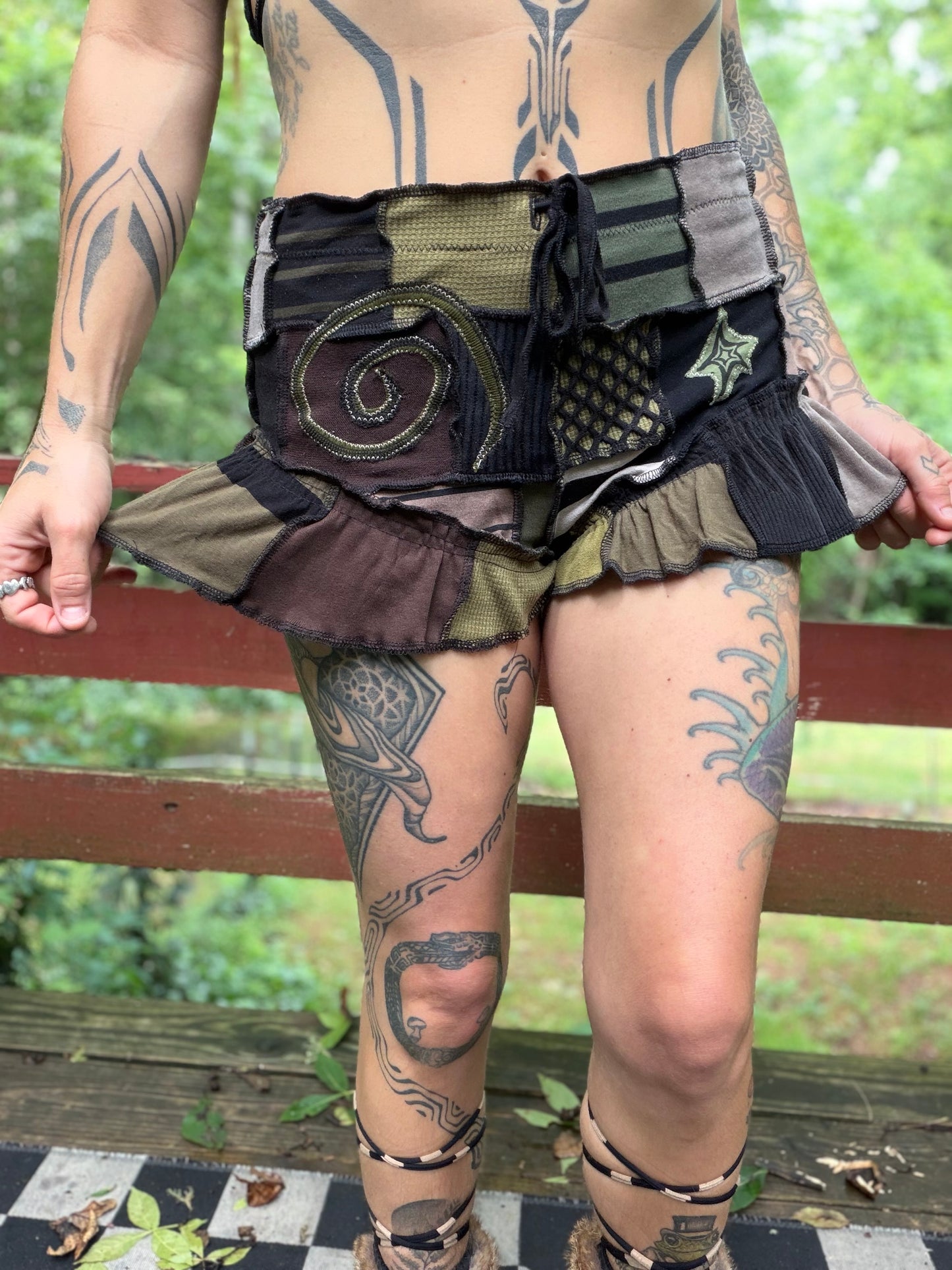 Tree Hugger Ruffle Shorts