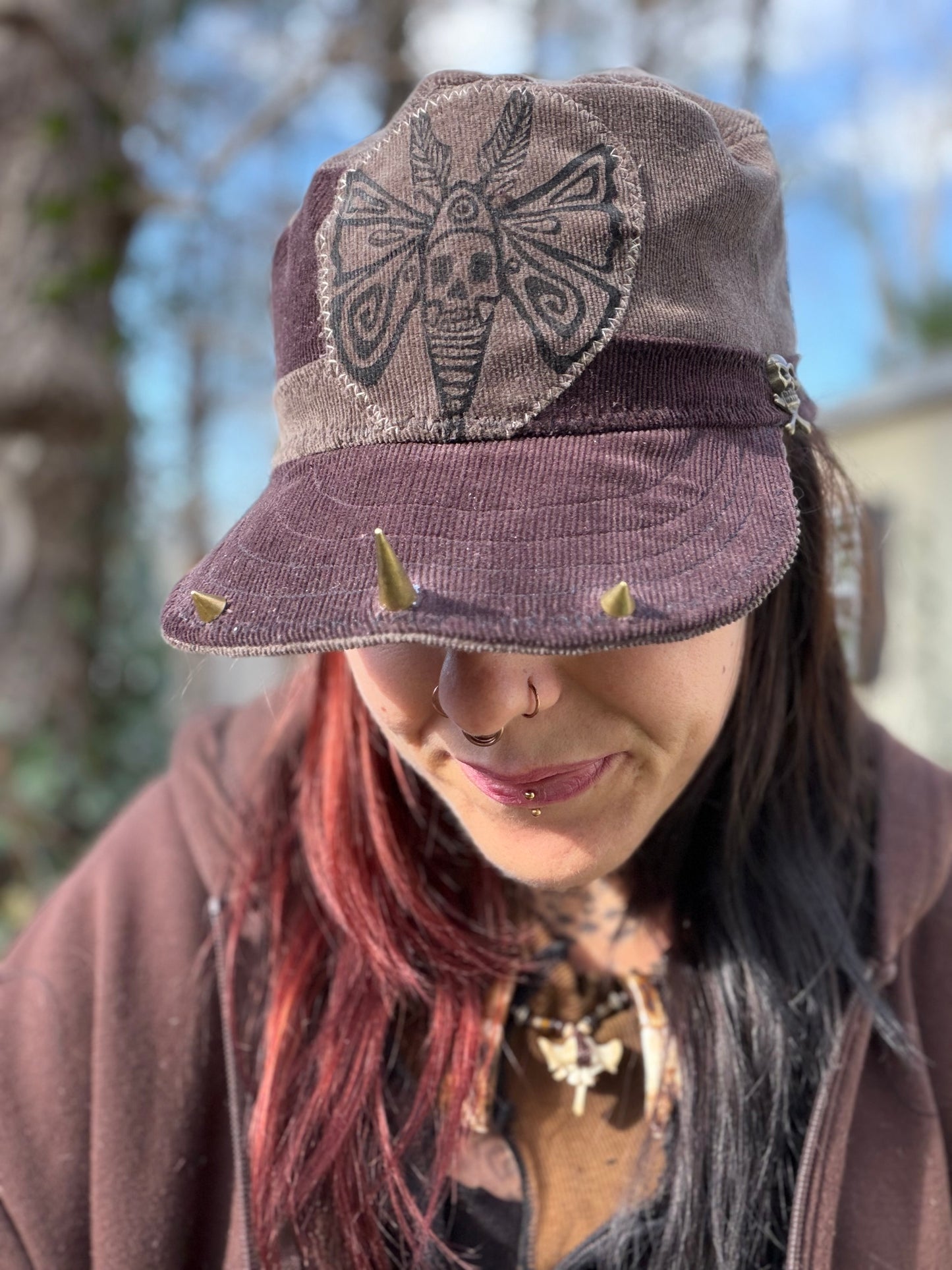 Goth Moth Train Hat