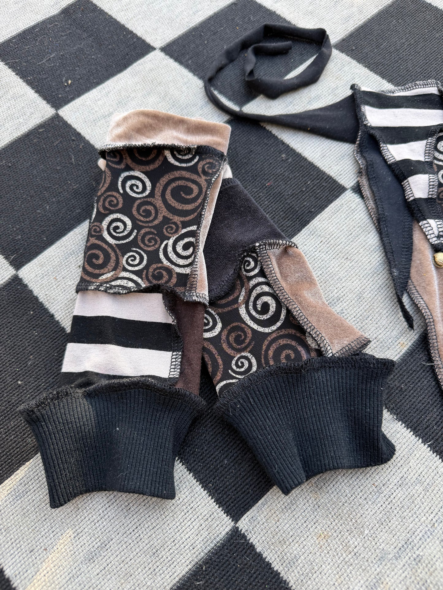 Swirly Bronze Arm Warmers
