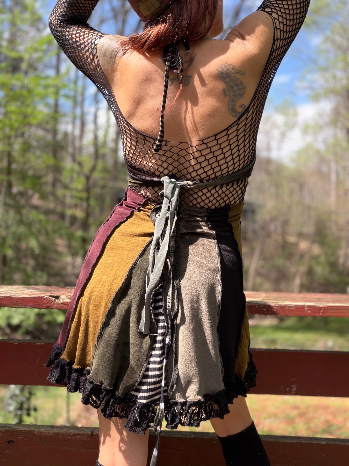 Cyberpunk fantasy mini dress
