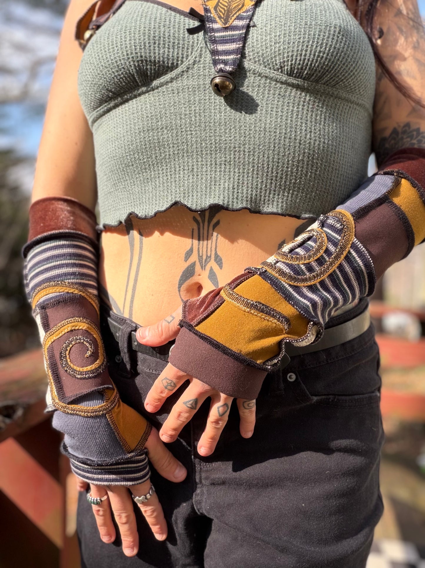 Sunshine Swirl Arm Warmers