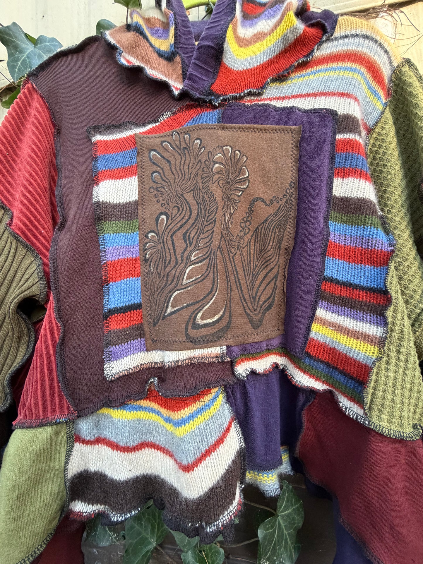 Rainbow Elf Crop Hoodie