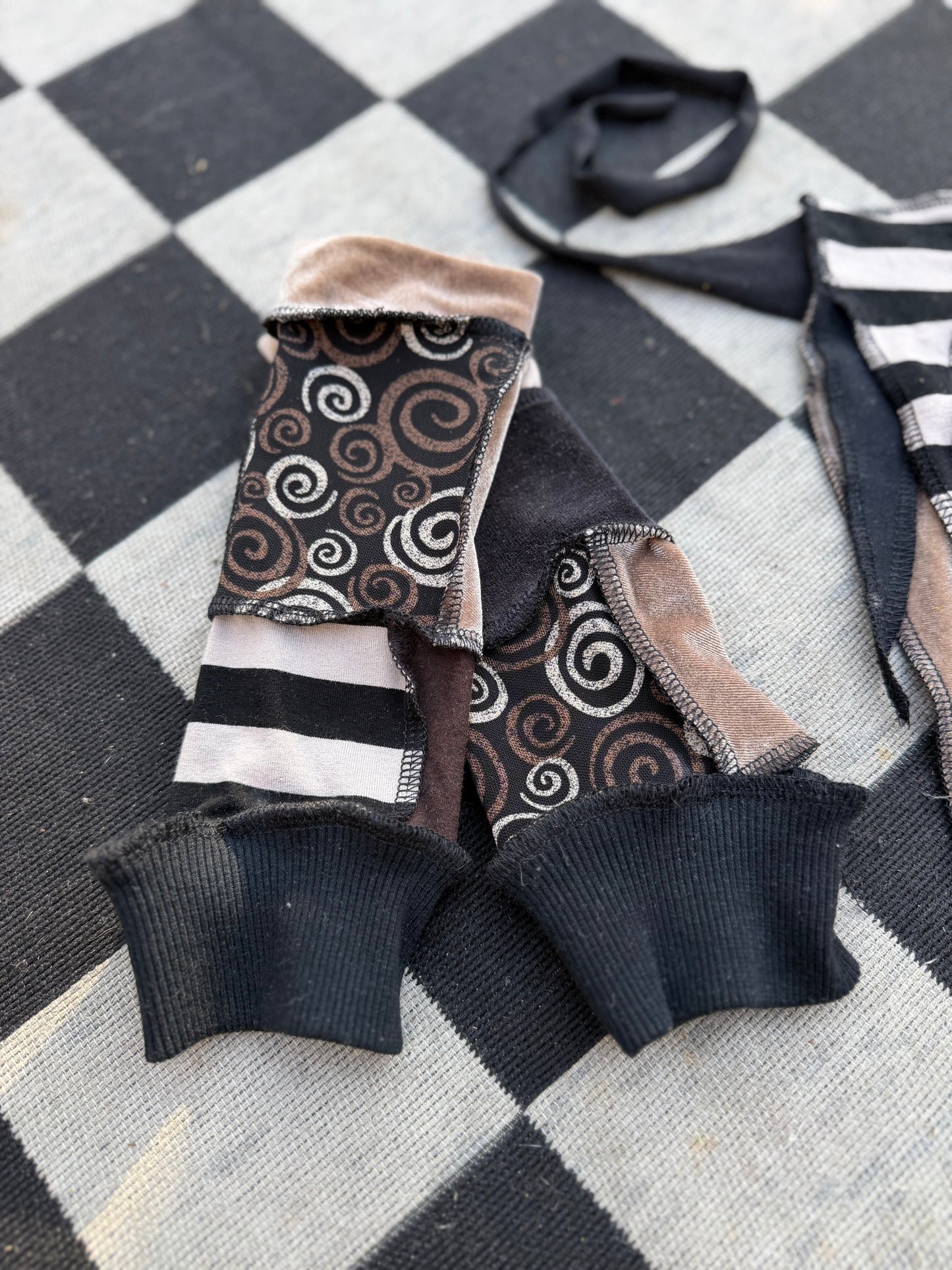 Swirly Bronze Arm Warmers