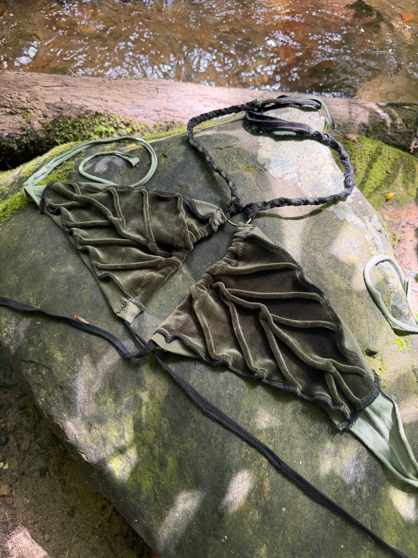 Forest Magick Velour Leaf Top
