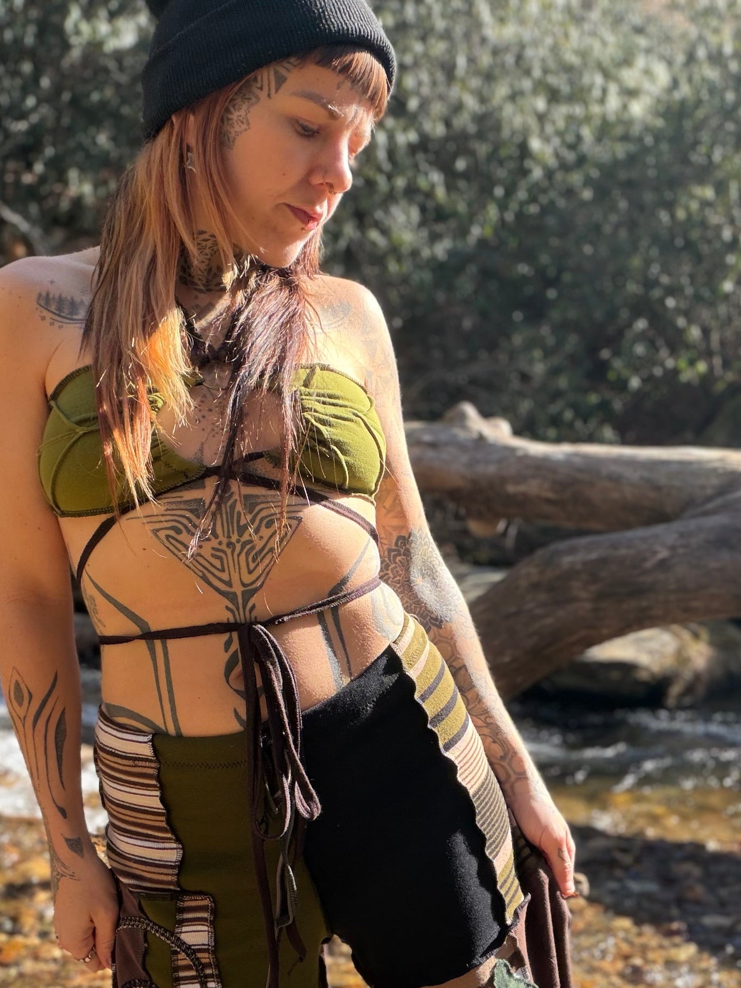 Fern Gulley Leaf Bandeau Top