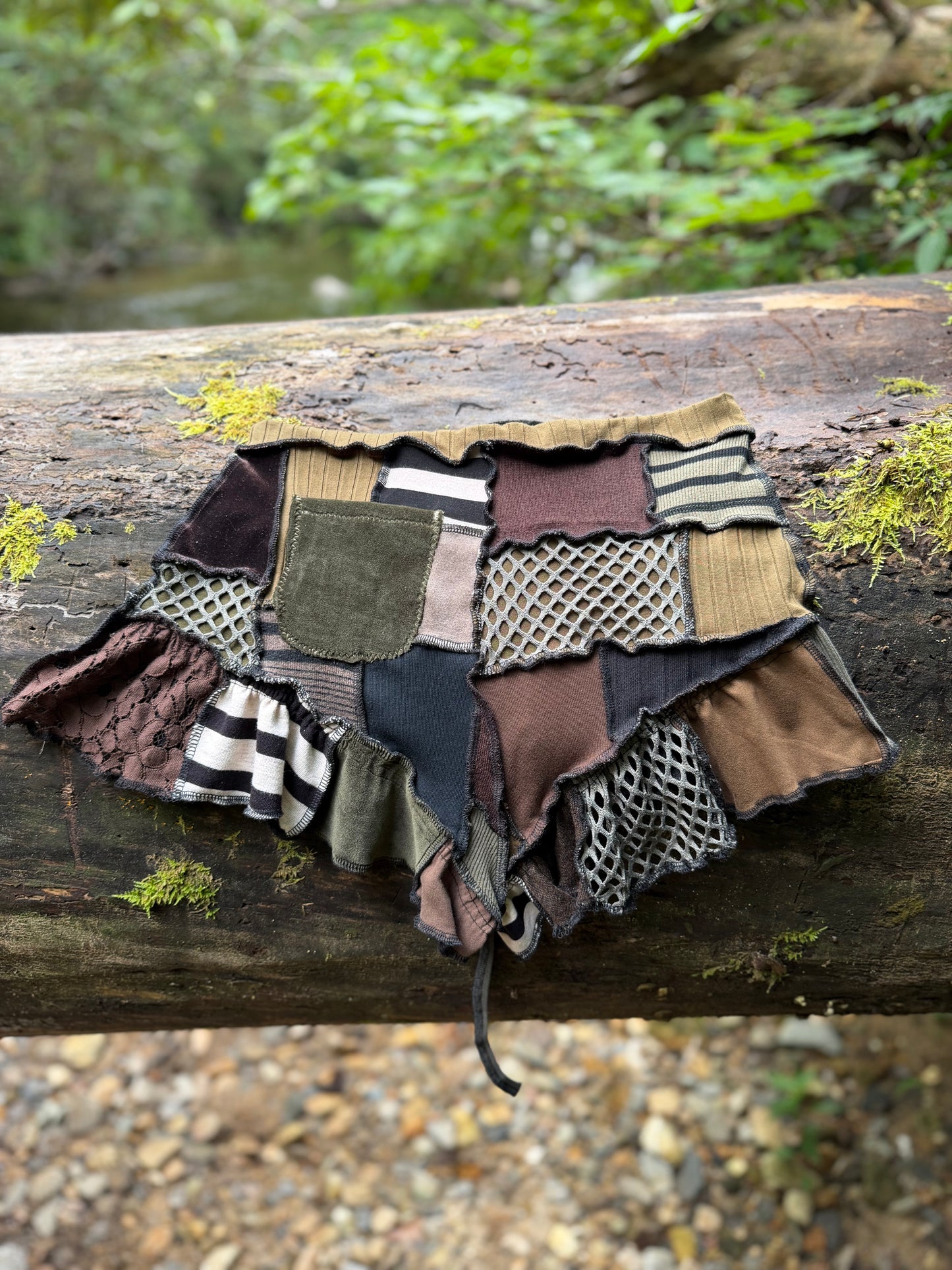 Mossy Dreams Ruffle Shorts