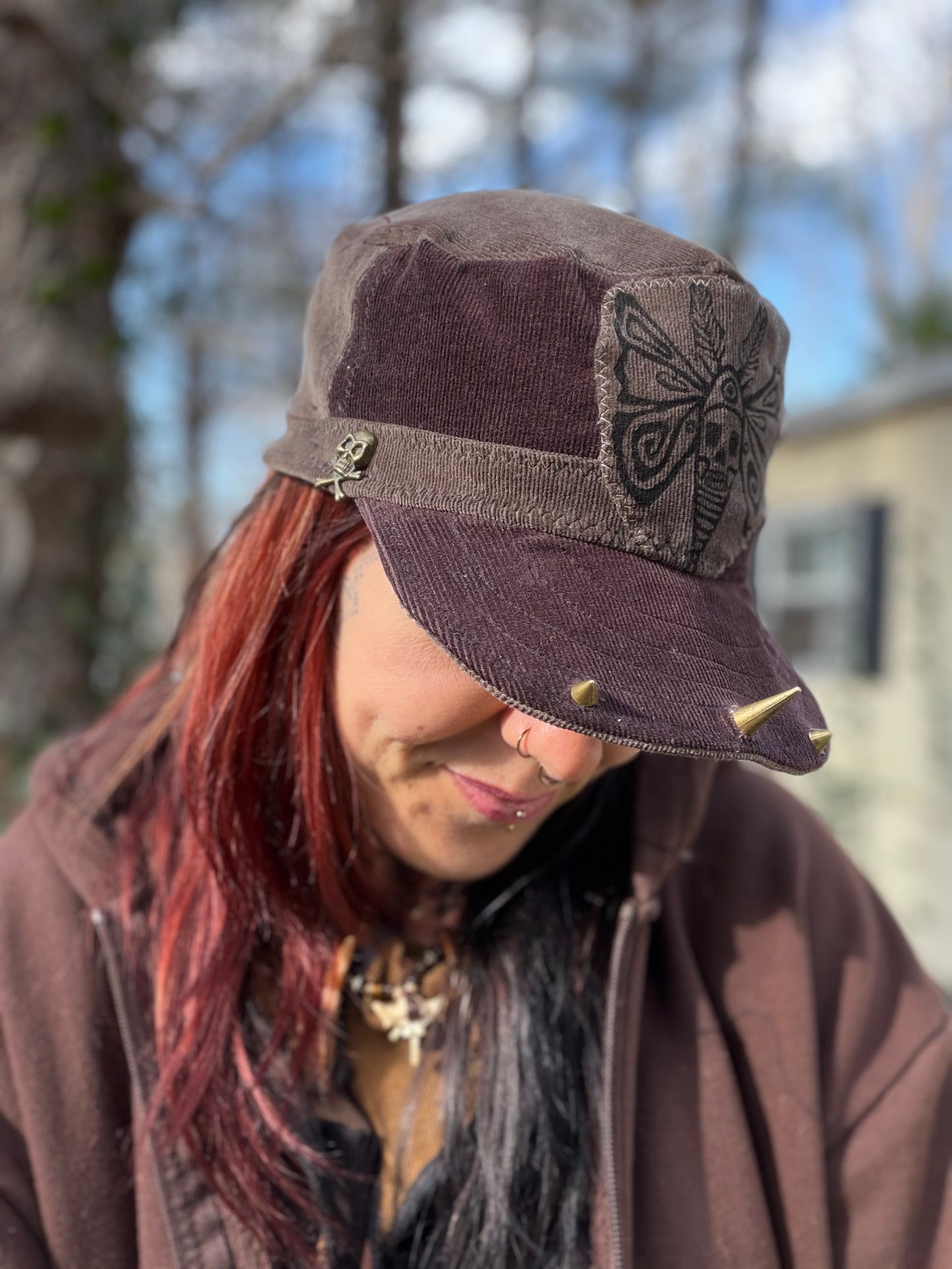 Goth Moth Train Hat
