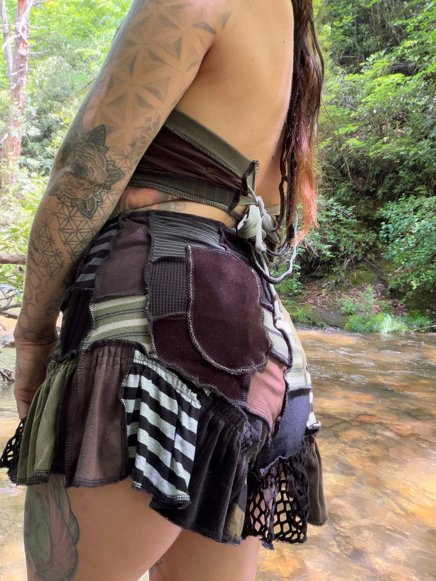 Evergreen Sprite Ruffle Shorts