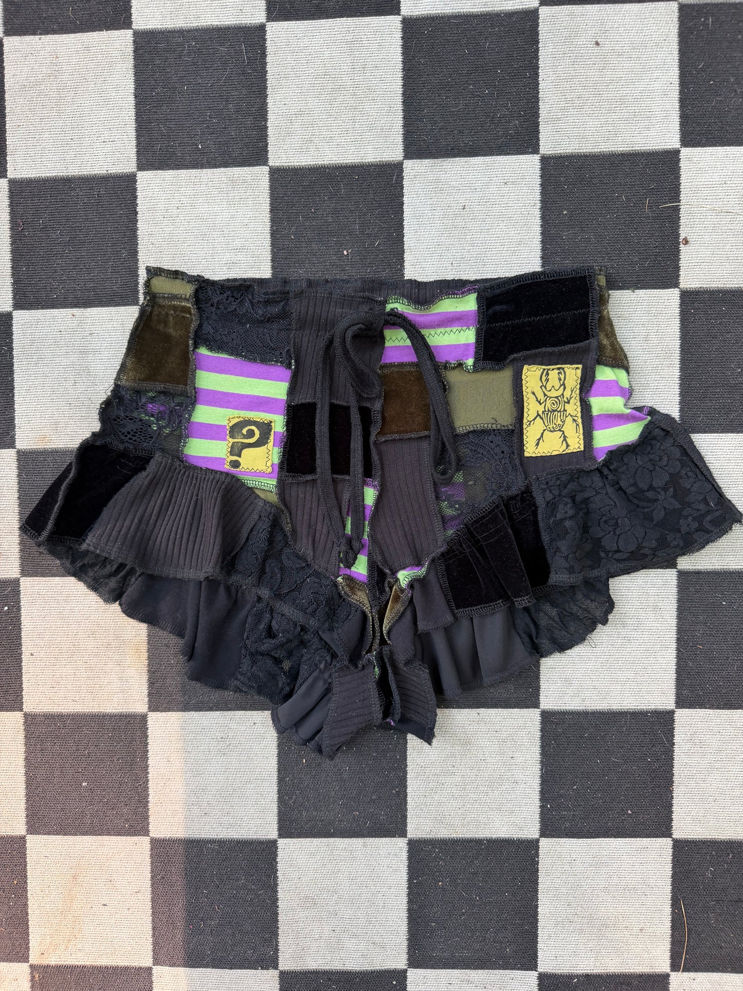 Beetlejuice Ruffle Shorts