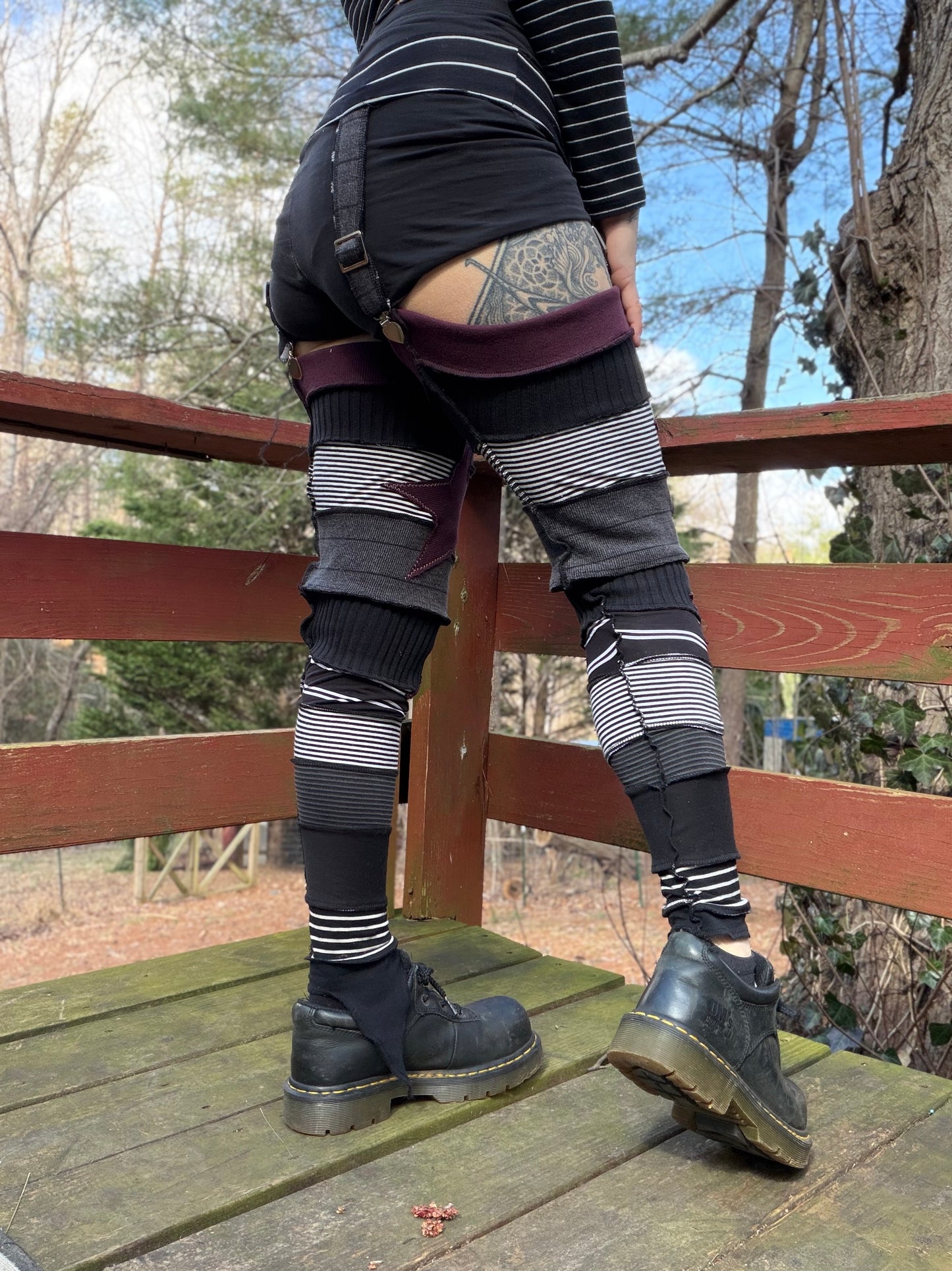 Cosmic Pirate Leg Warmers With Garter Belt