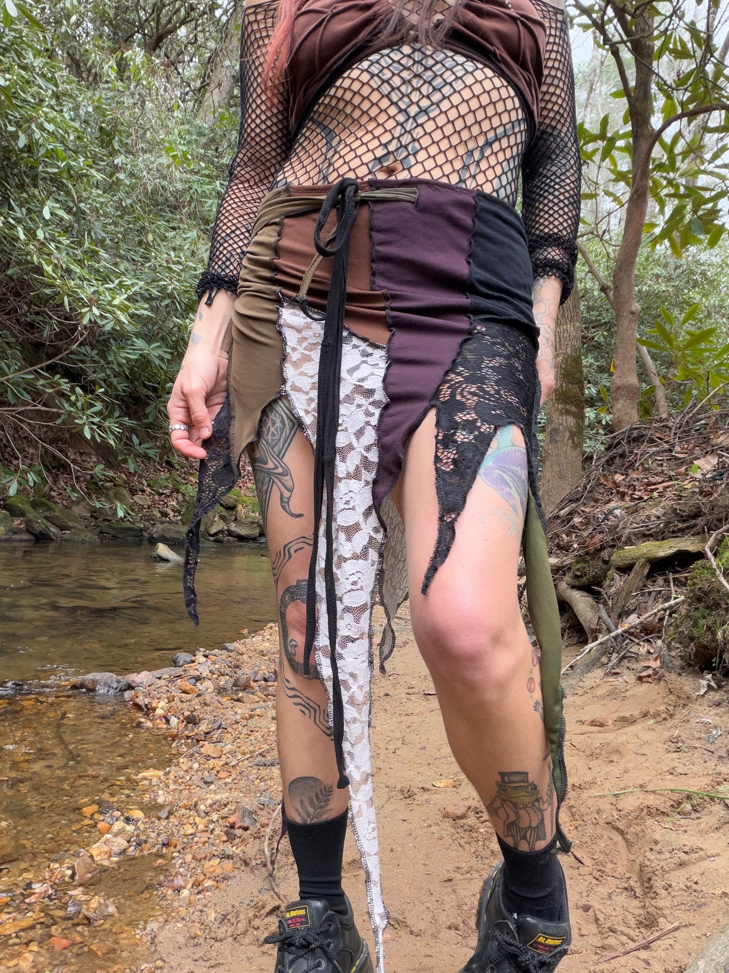 Grunge fae wrap skirt
