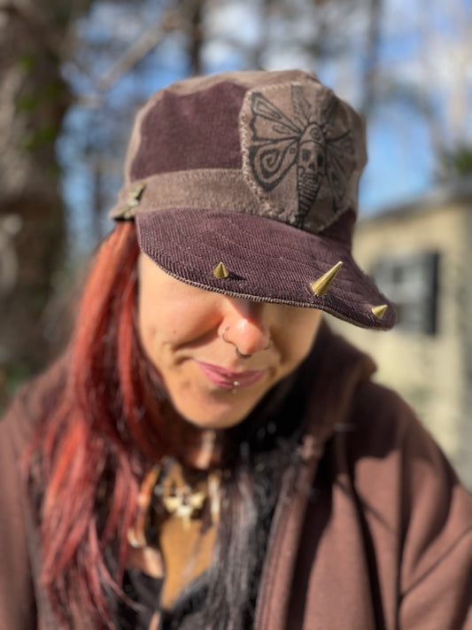 Goth Moth Train Hat