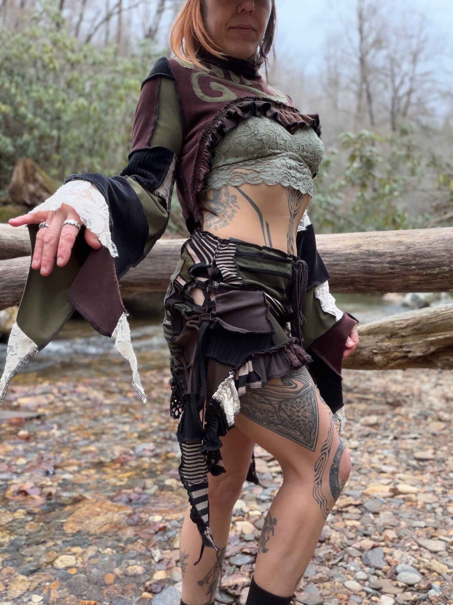 Earth Pixie Ruffle Mini ~