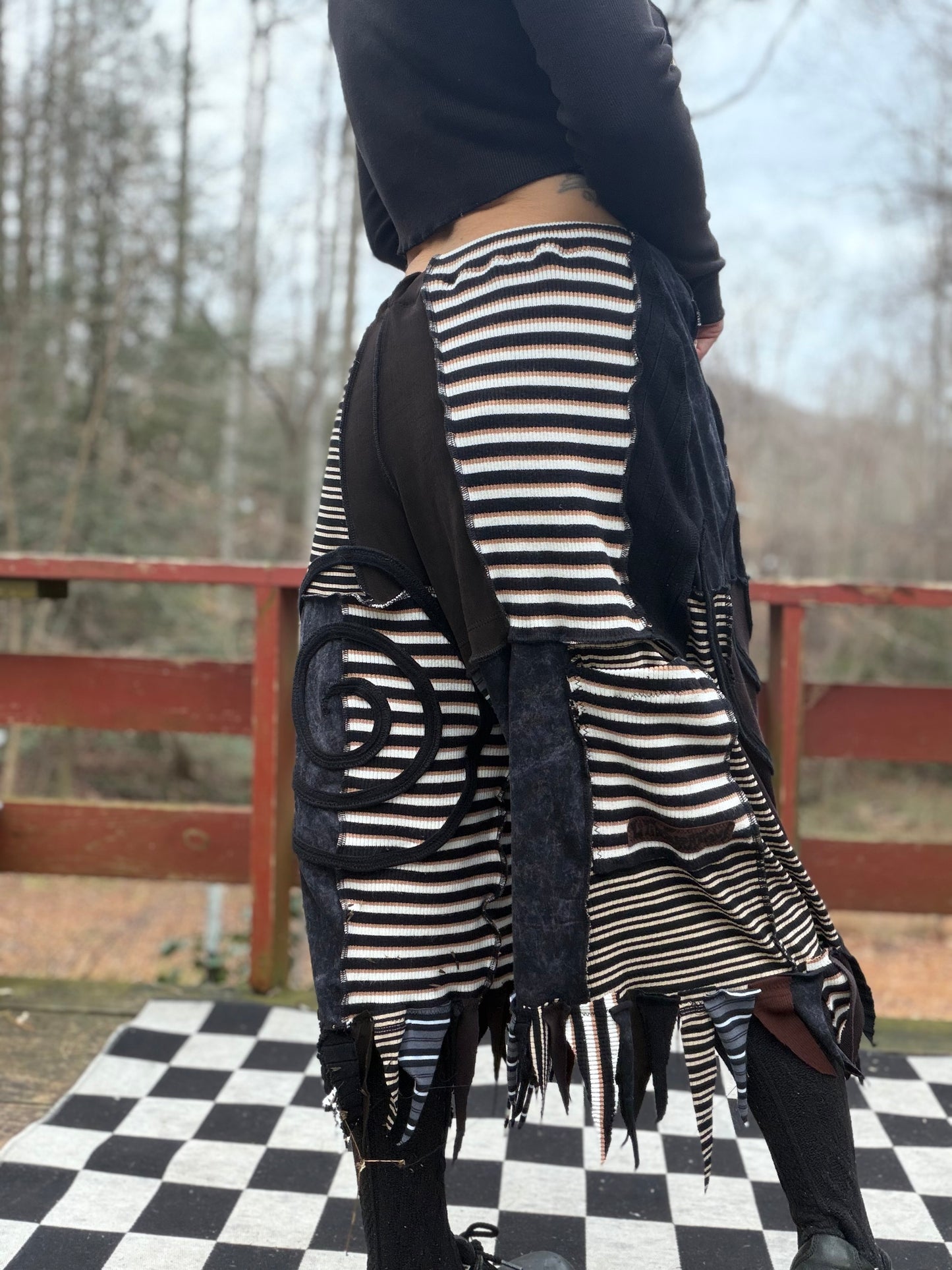 Spiral Out Baggy Jester Shorts