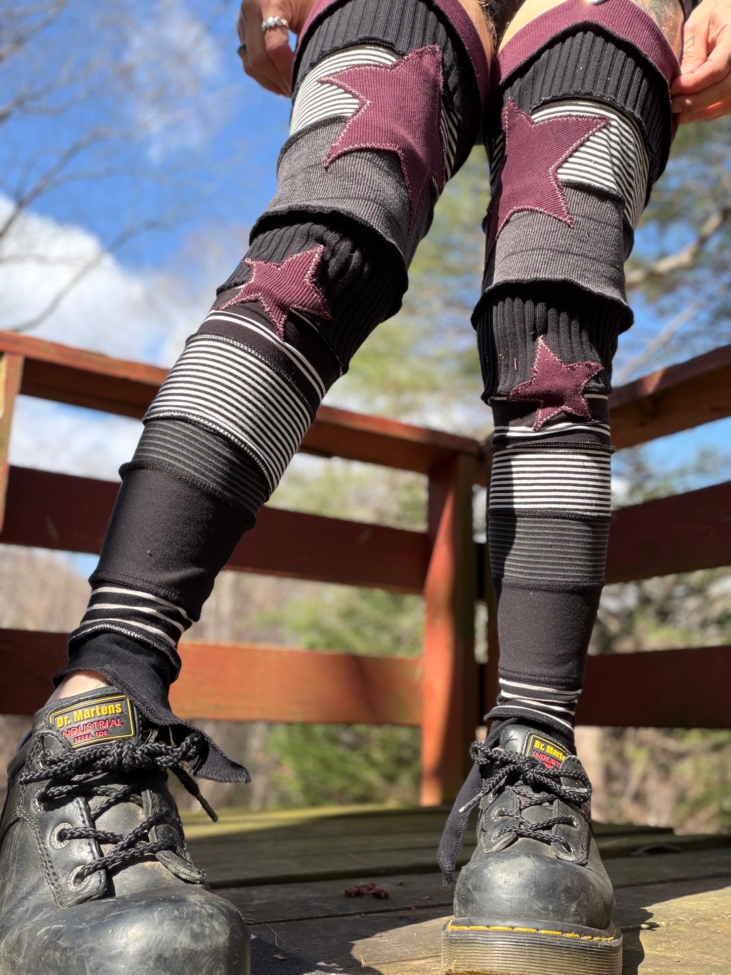 Cosmic Pirate Leg Warmers With Garter Belt