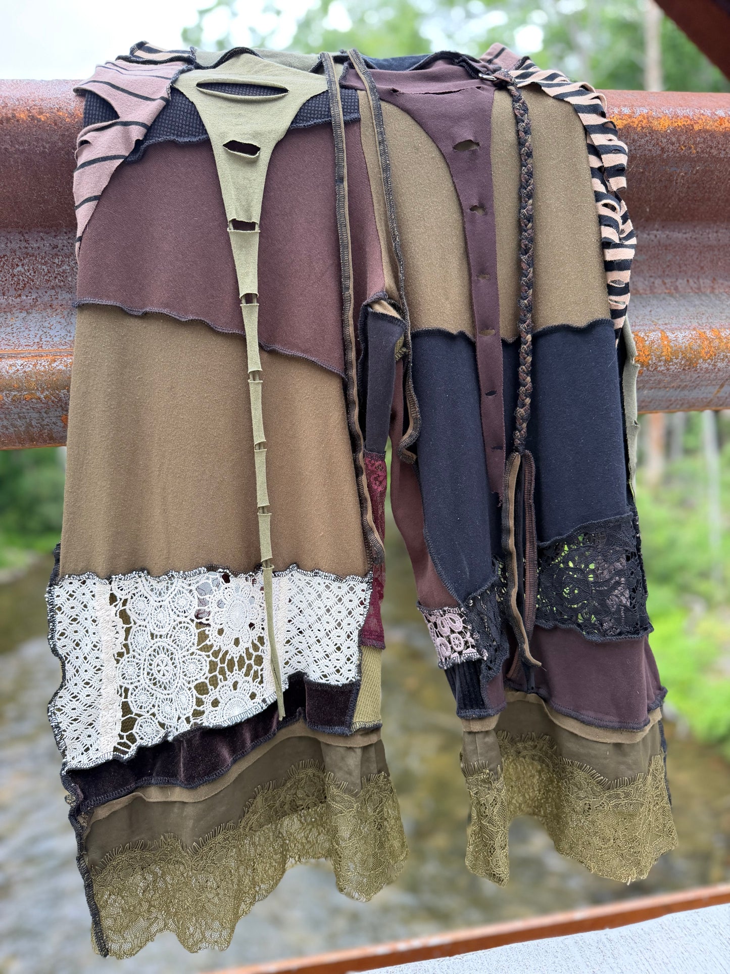 Forest Goth Pirate Tendril Skirt Pants