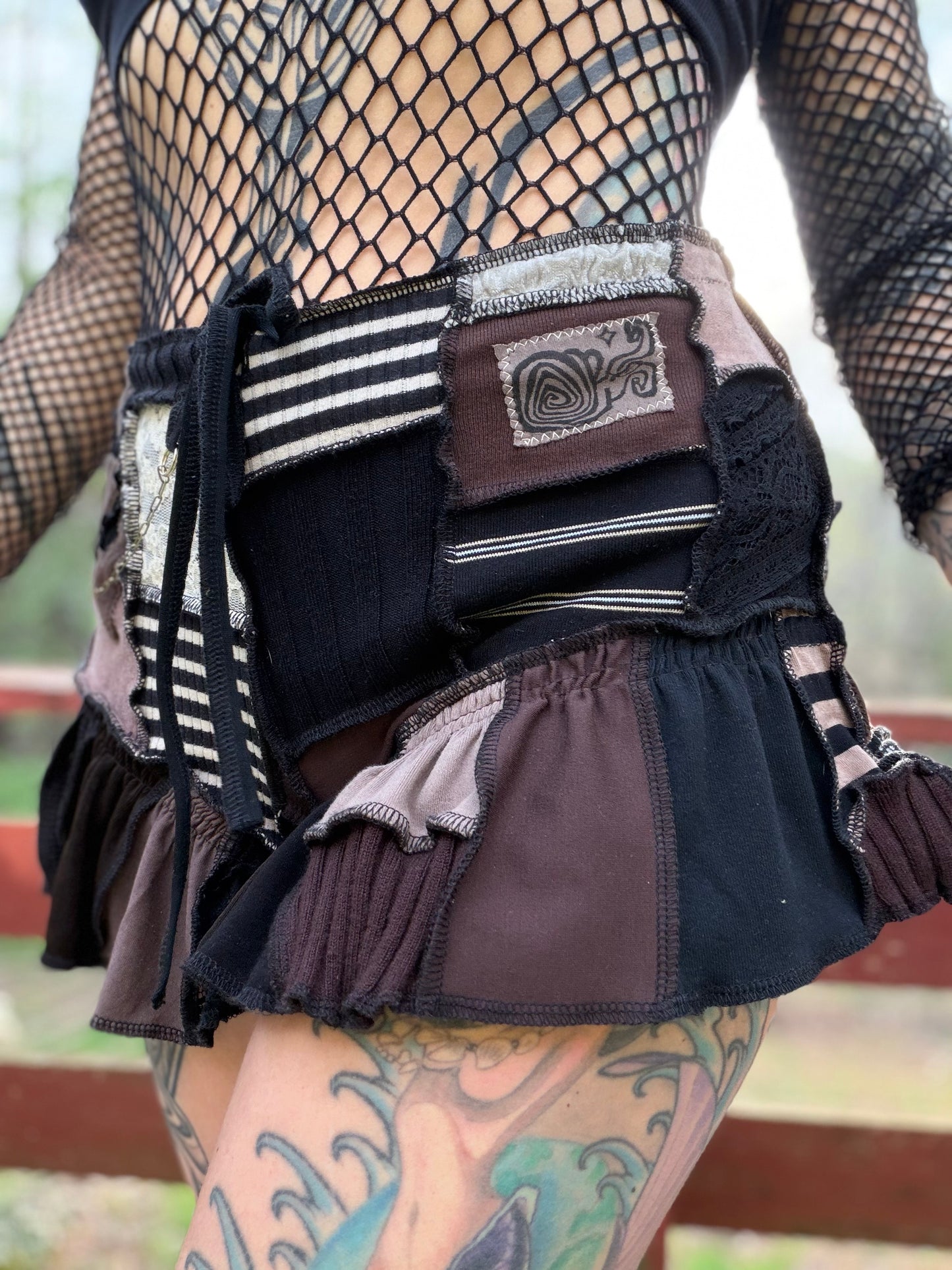 Vivacious velvet Ruffle Shorts