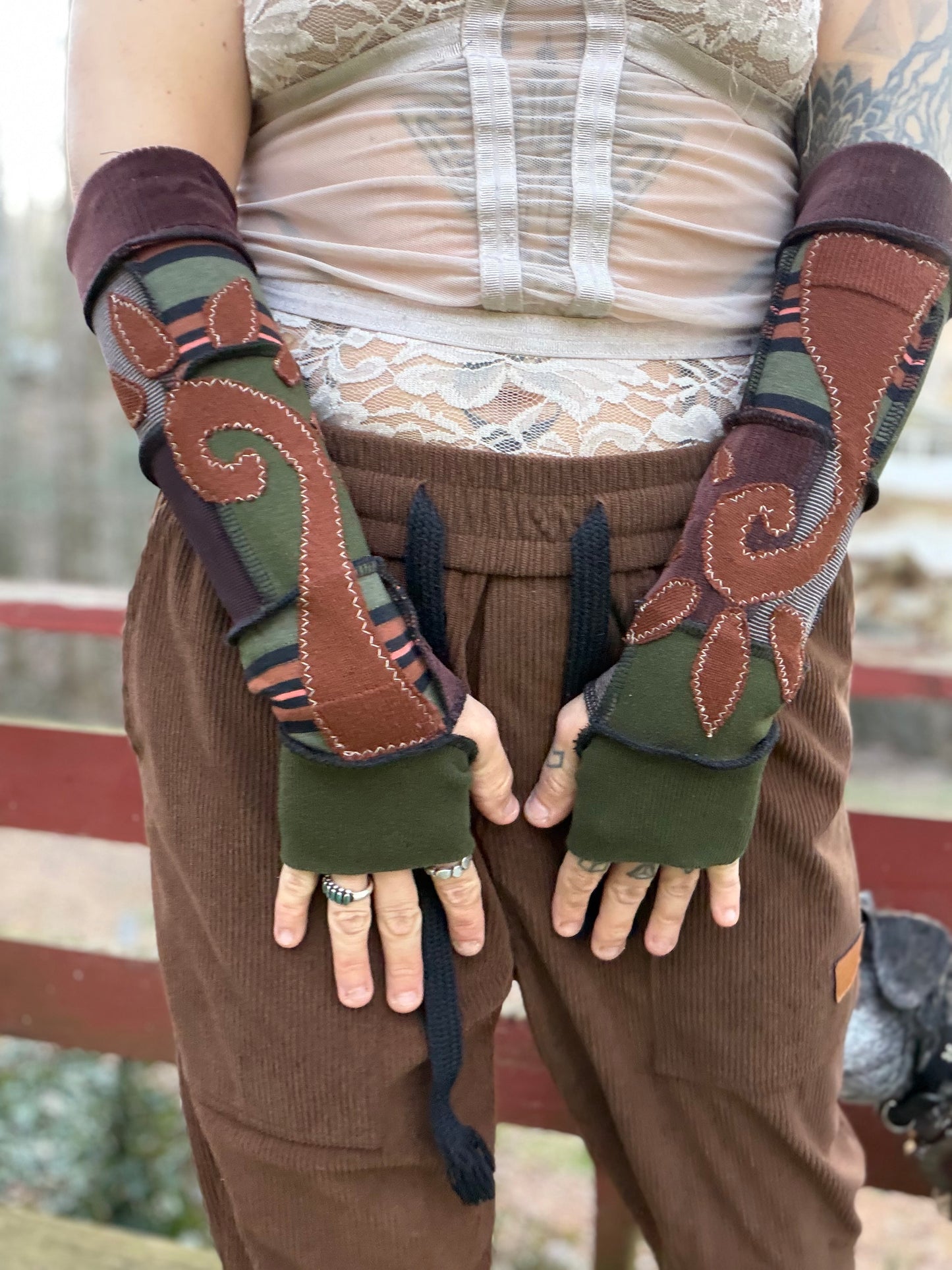 Desert Fern Arm Warmers