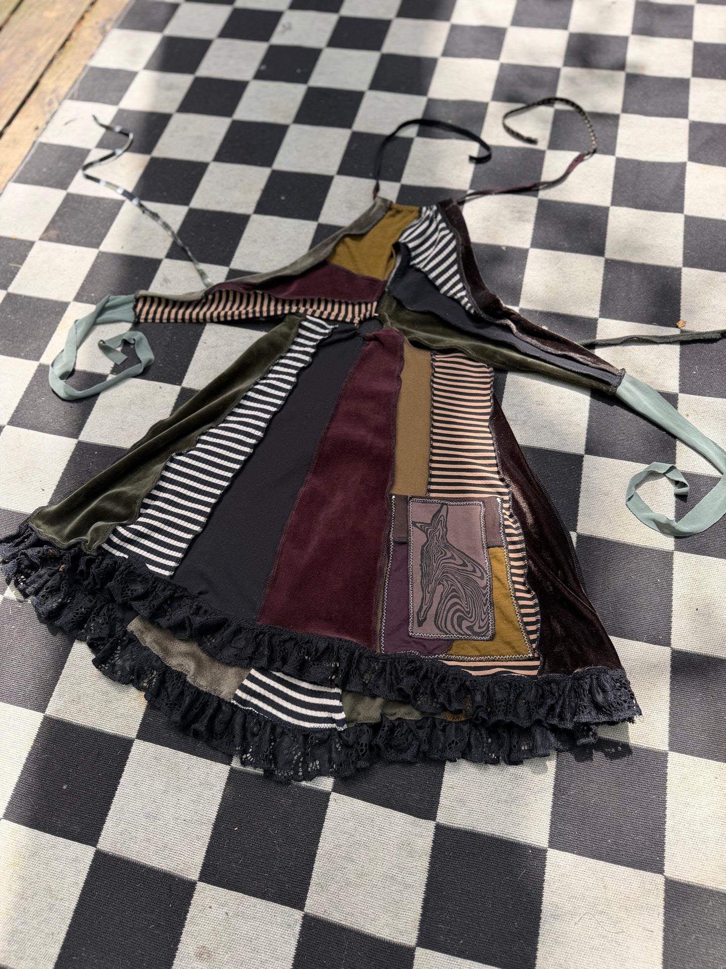 Cyberpunk fantasy mini dress
