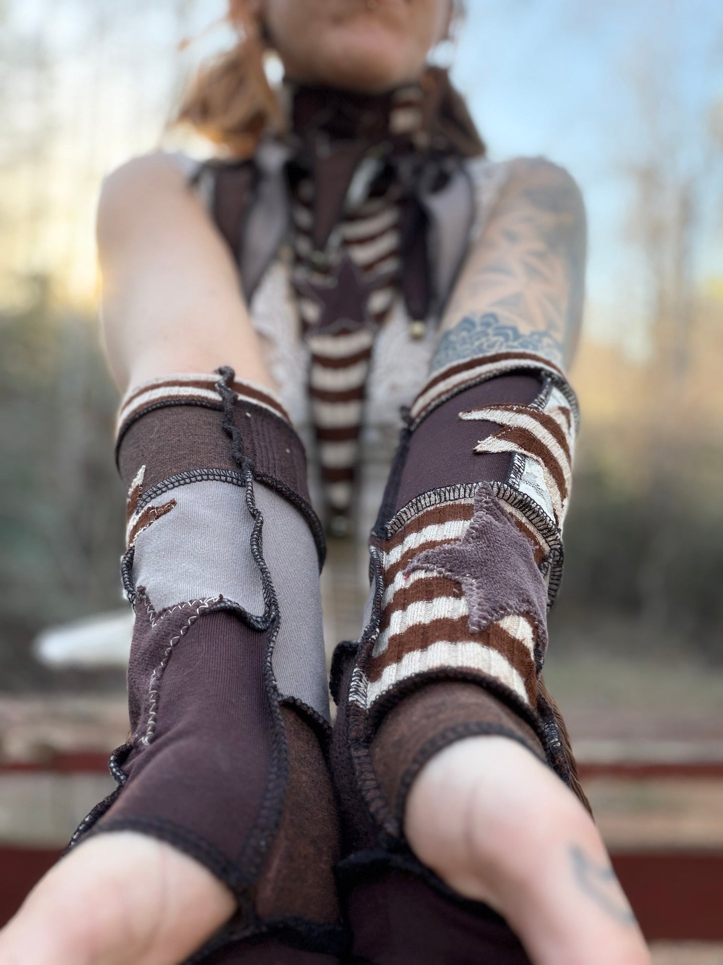 Bronze Cosmos Arm Warmers