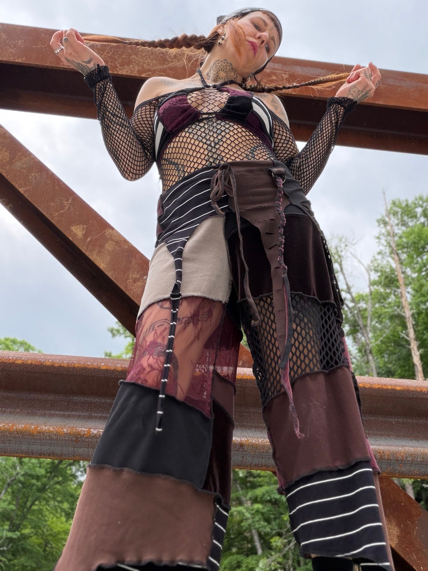 Mesh & Magick Pirate Tendril Skirt Pants