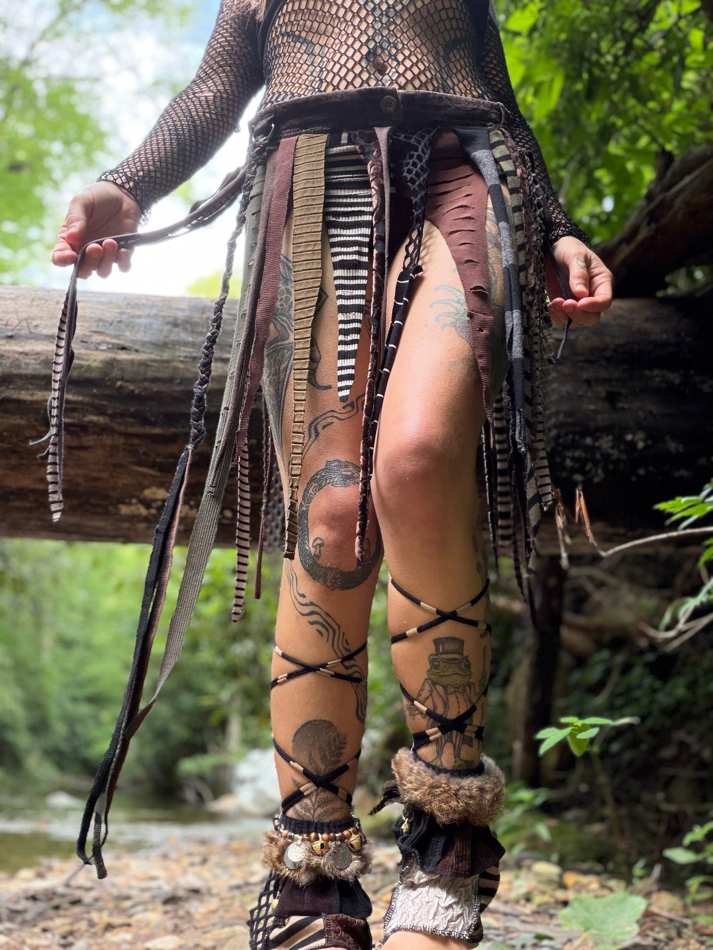 Pixelated Pirate Micro Belt Skirt