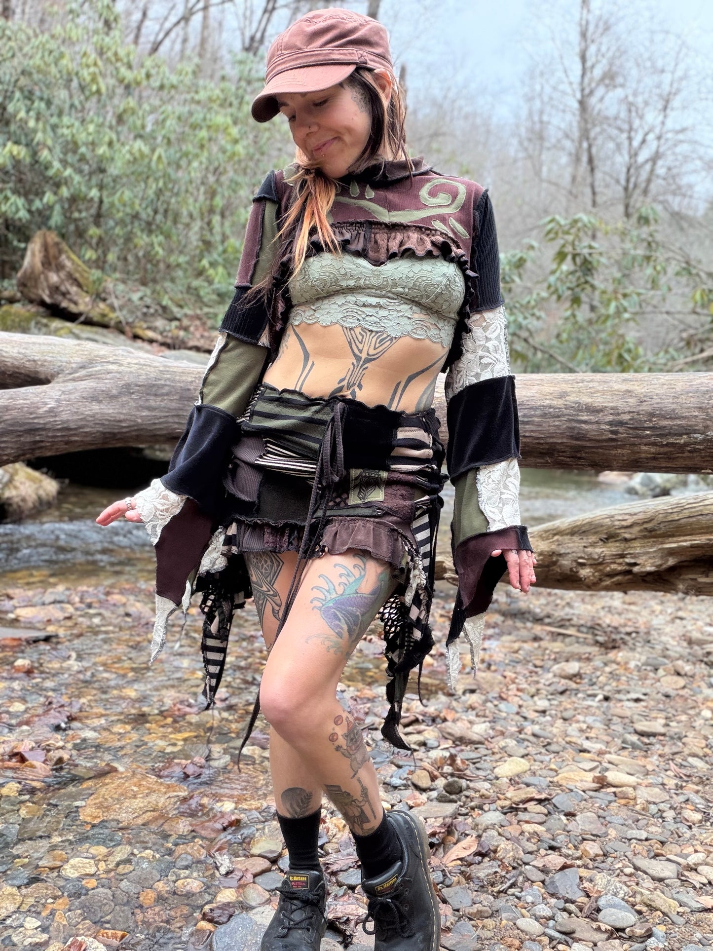 Earth Pixie Ruffle Mini ~