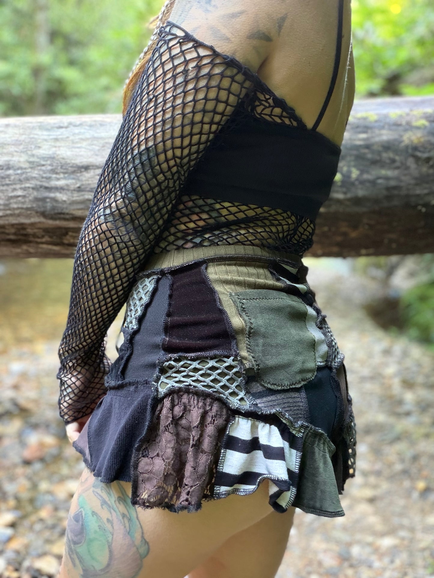 Mossy Dreams Ruffle Shorts