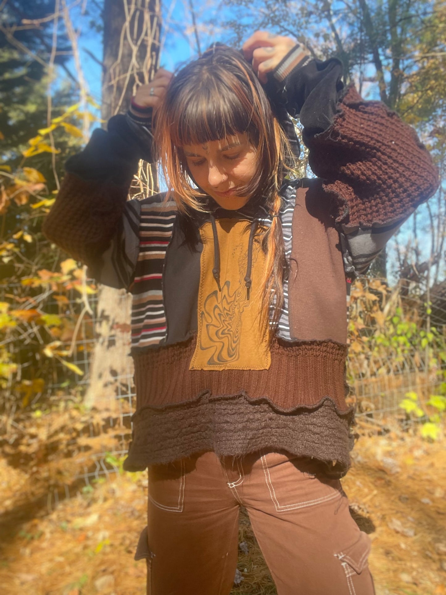 Creative Jester Crop Hoodie