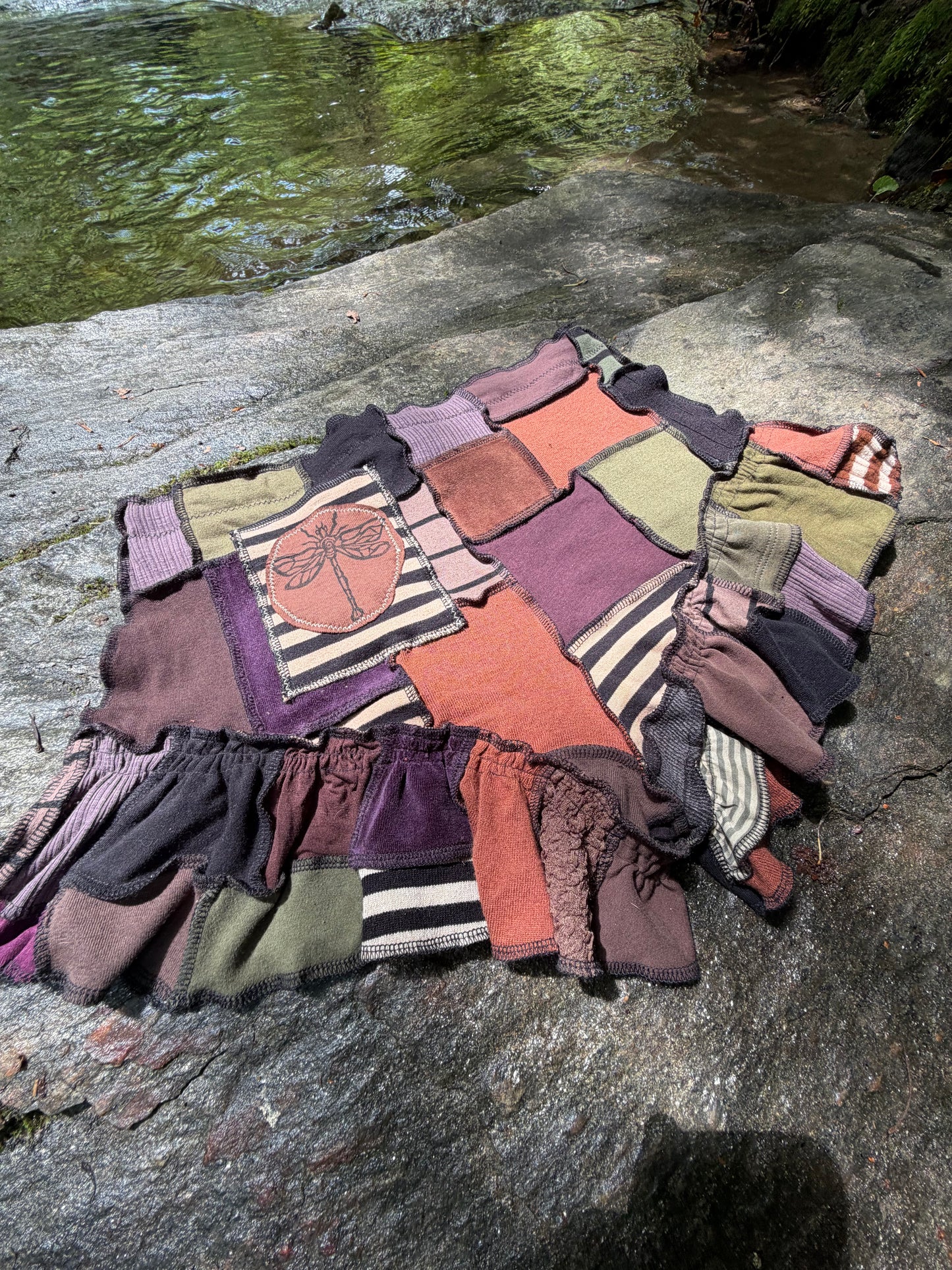 Swirly Sunrise Ruffle Shorts