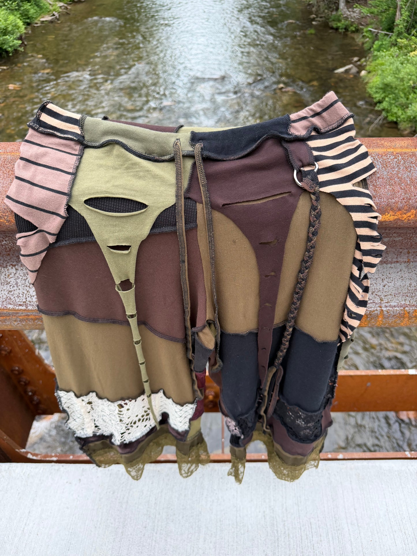 Forest Goth Pirate Tendril Skirt Pants