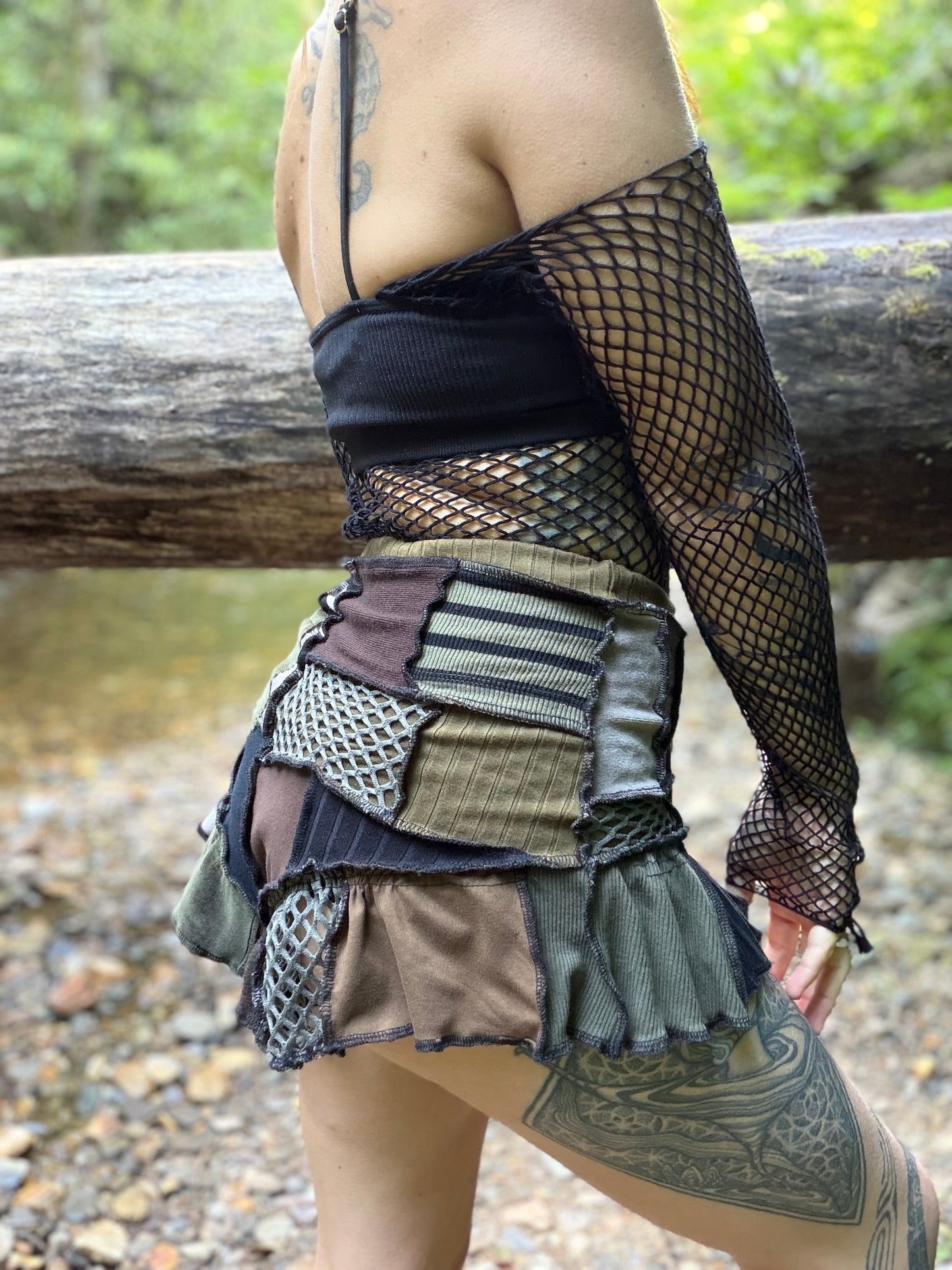 Mossy Dreams Ruffle Shorts