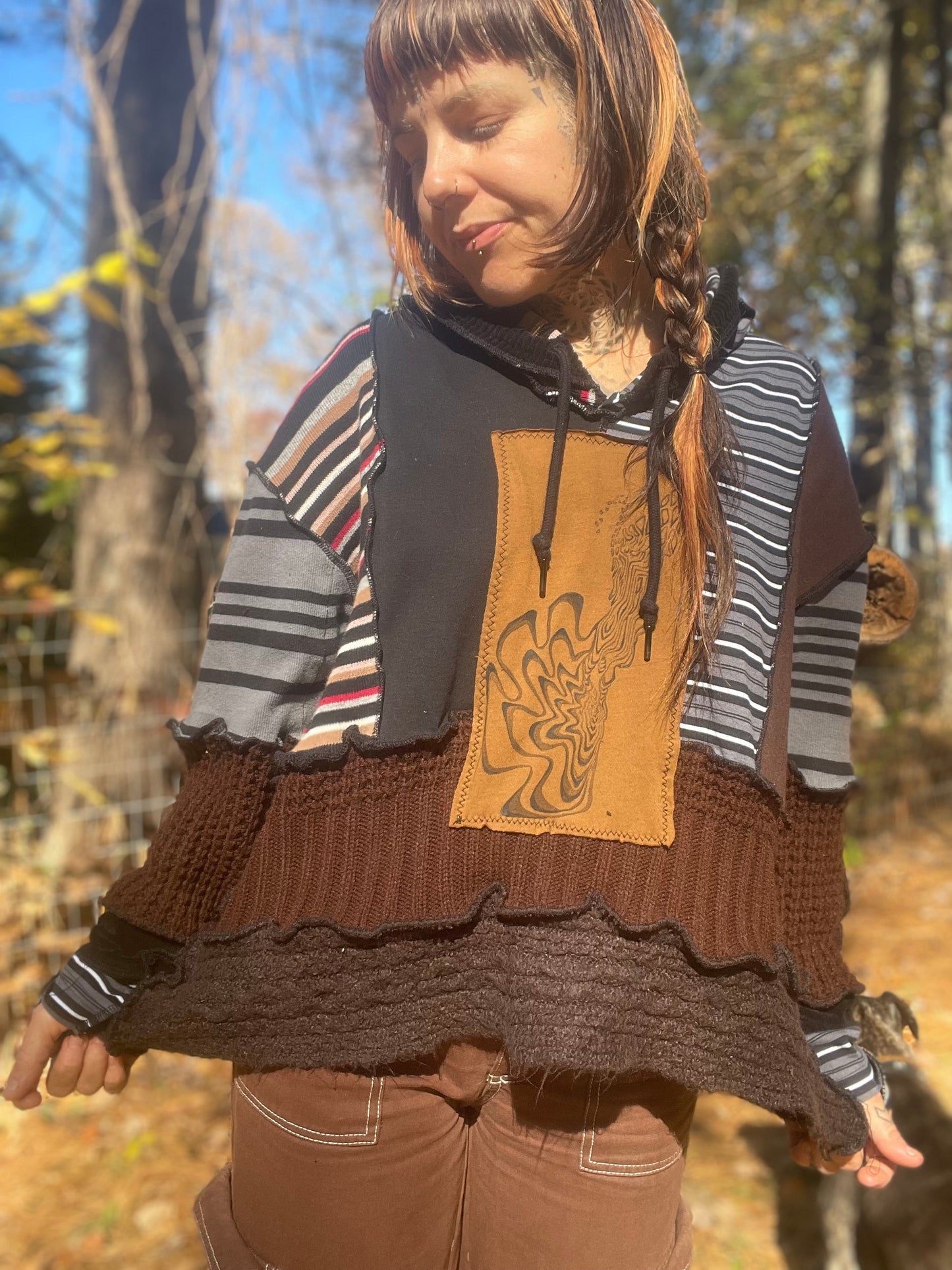 Creative Jester Crop Hoodie