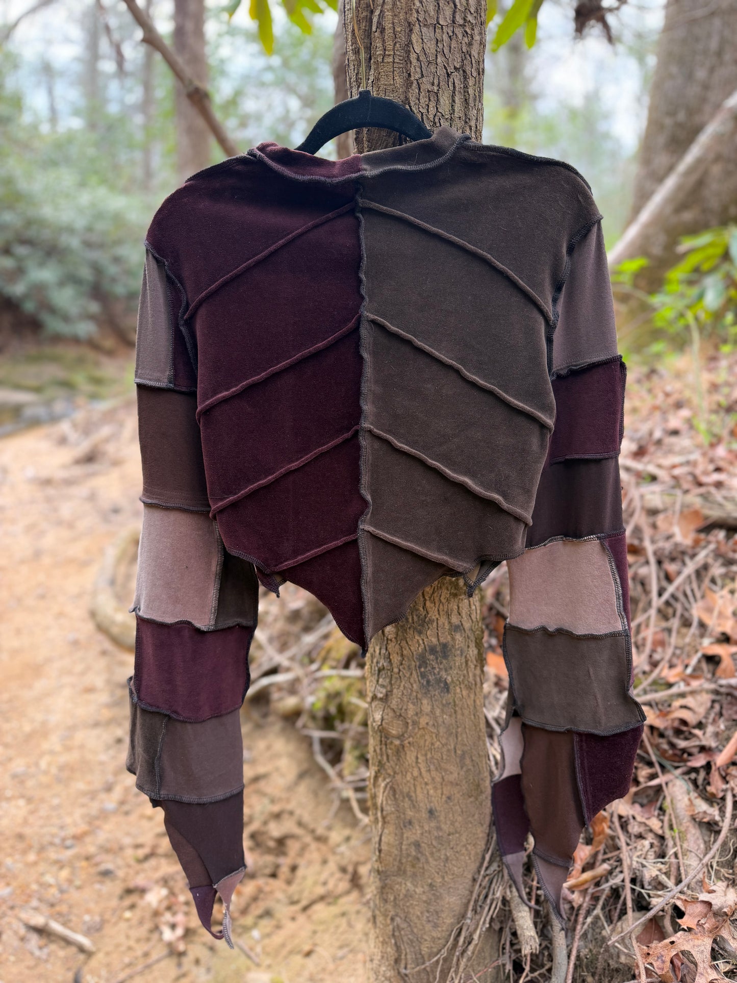 Rooted Velour Fern Bolero