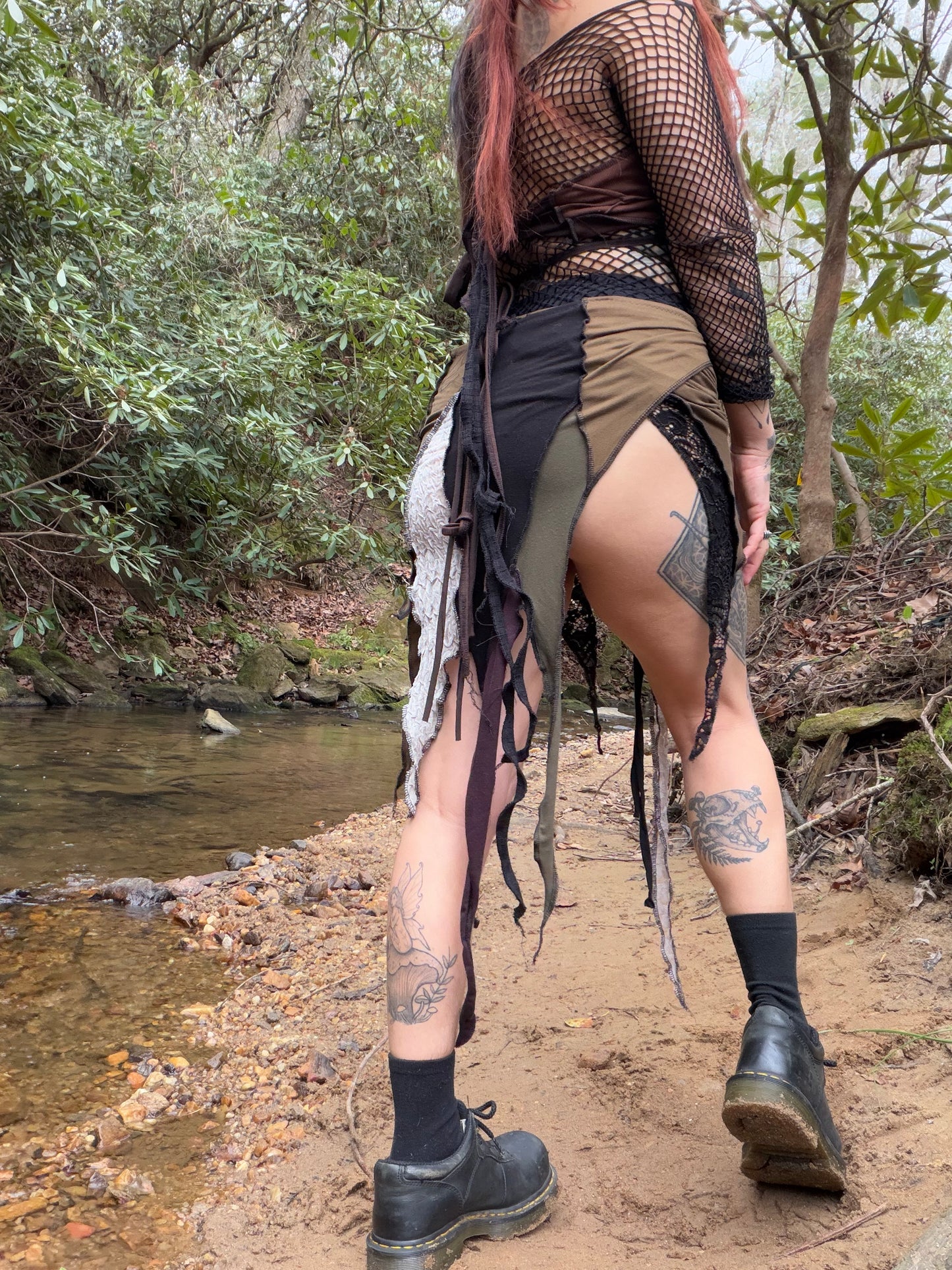 Grunge fae wrap skirt
