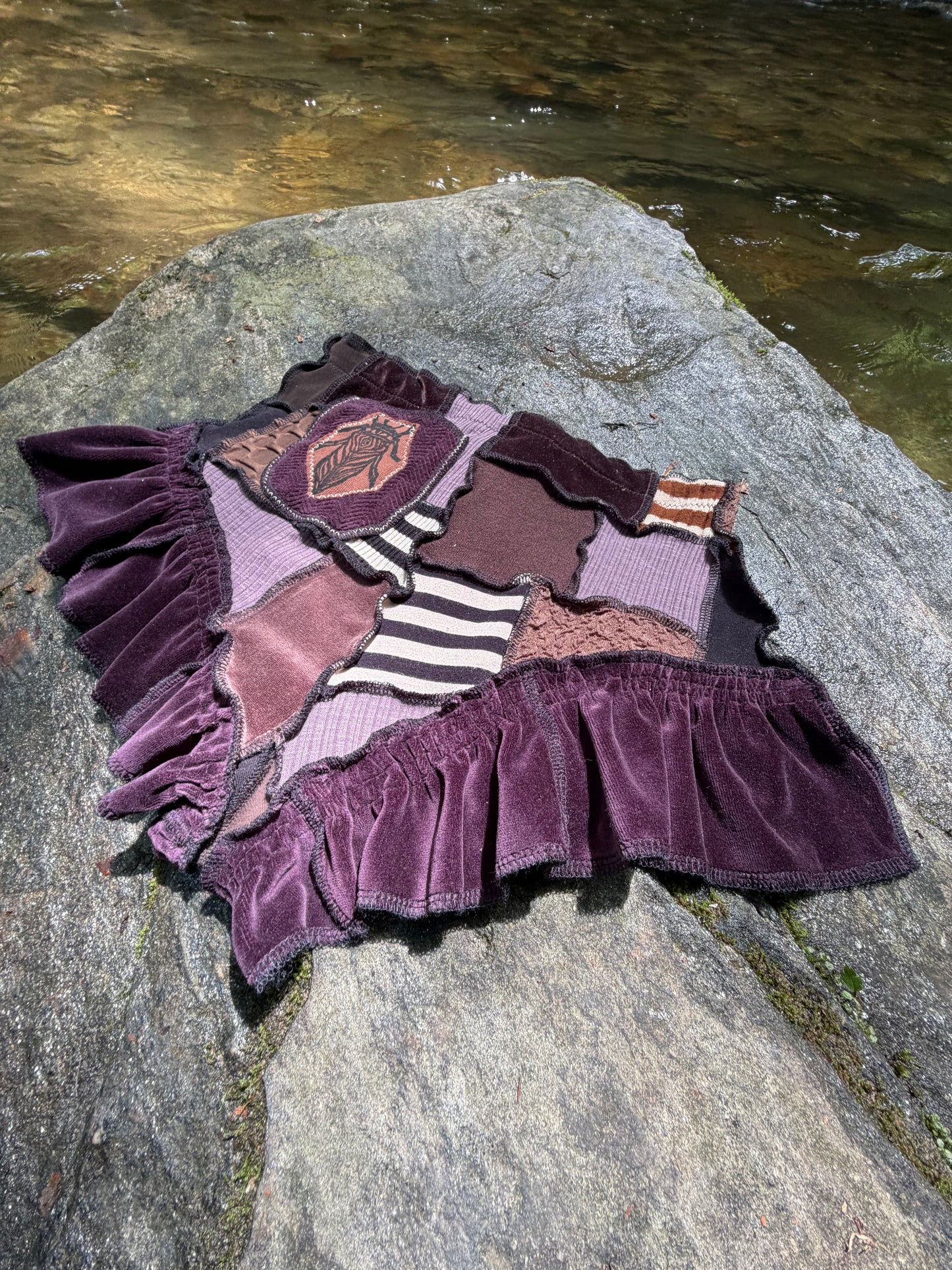 Royal Fae Plum Ruffle Shorts
