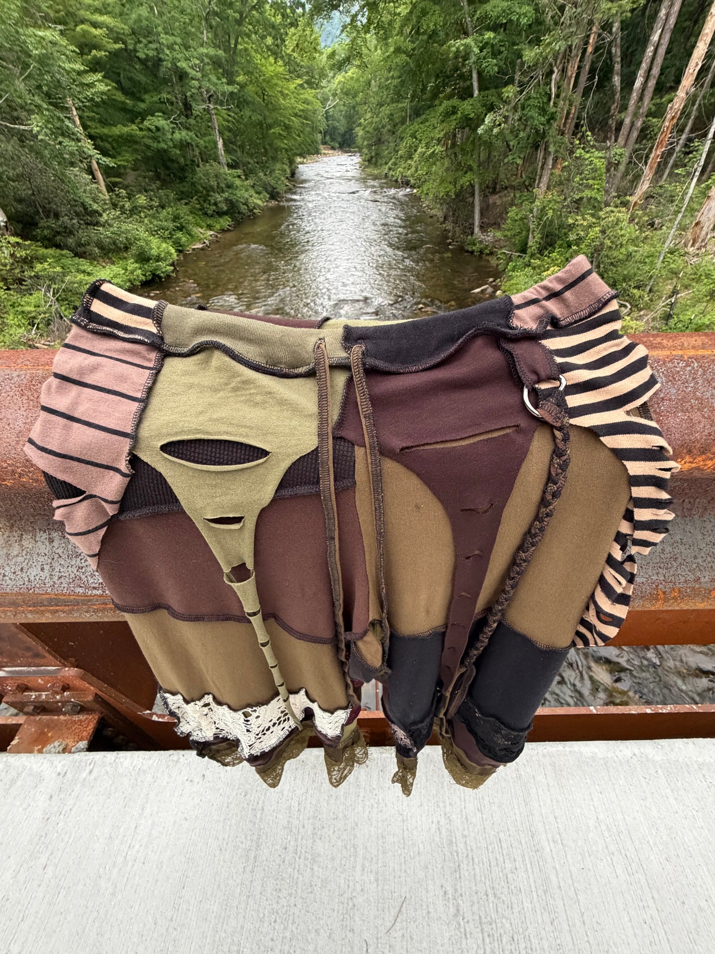 Forest Goth Pirate Tendril Skirt Pants