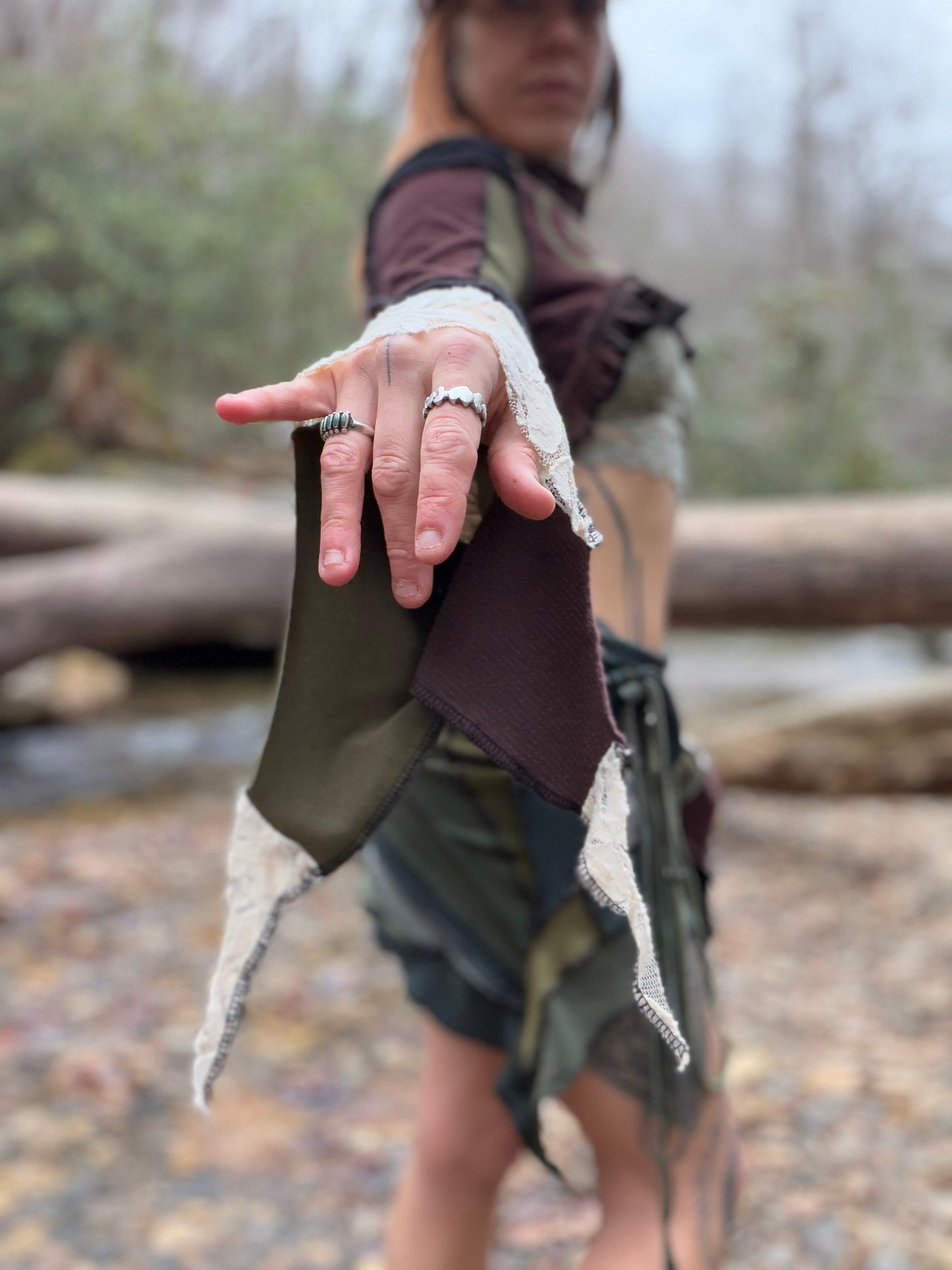 Moss Goddess Leaf Bolero Pixie Top