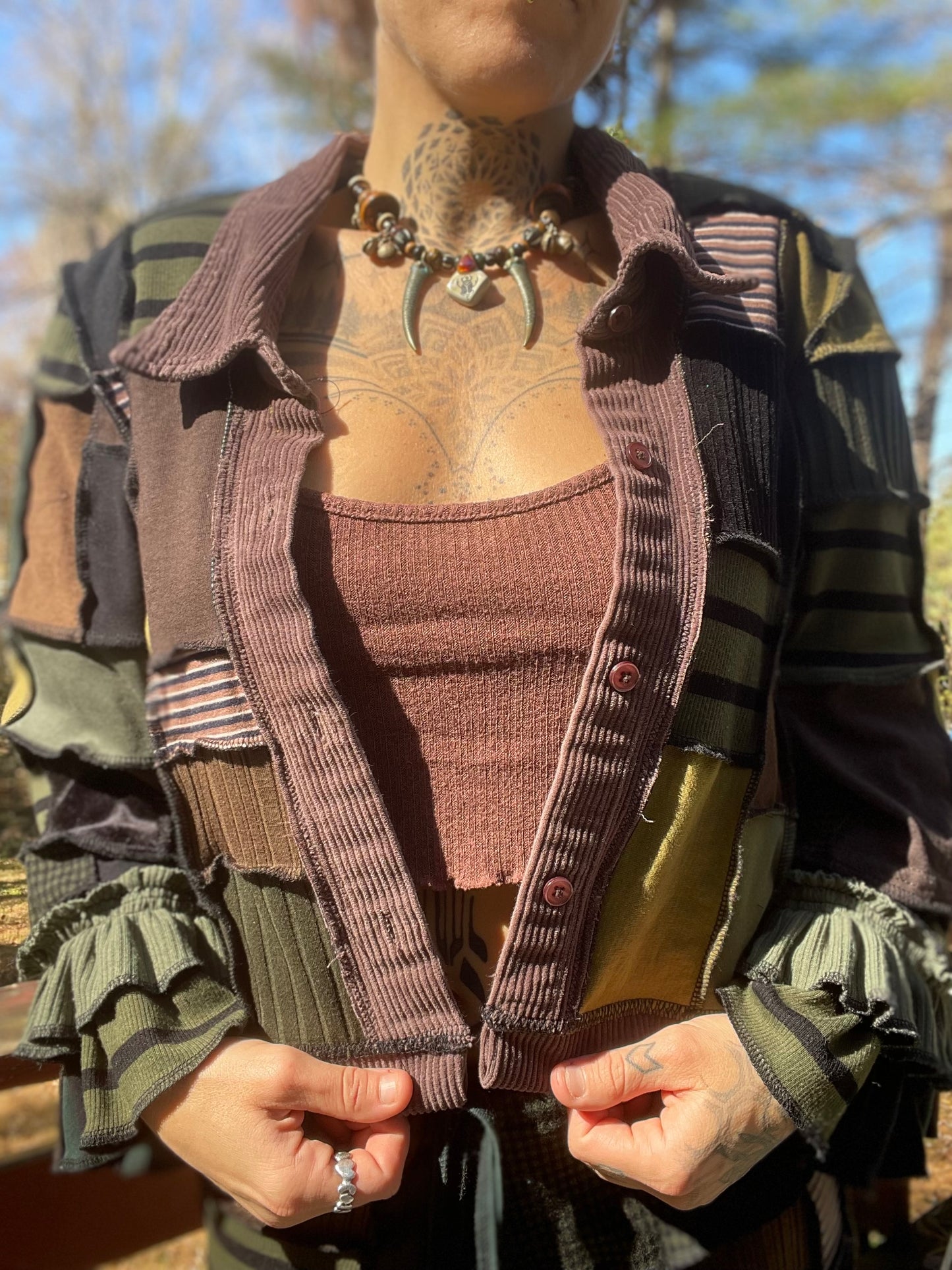 Funky Fairy Artsy Ruffle Jacket